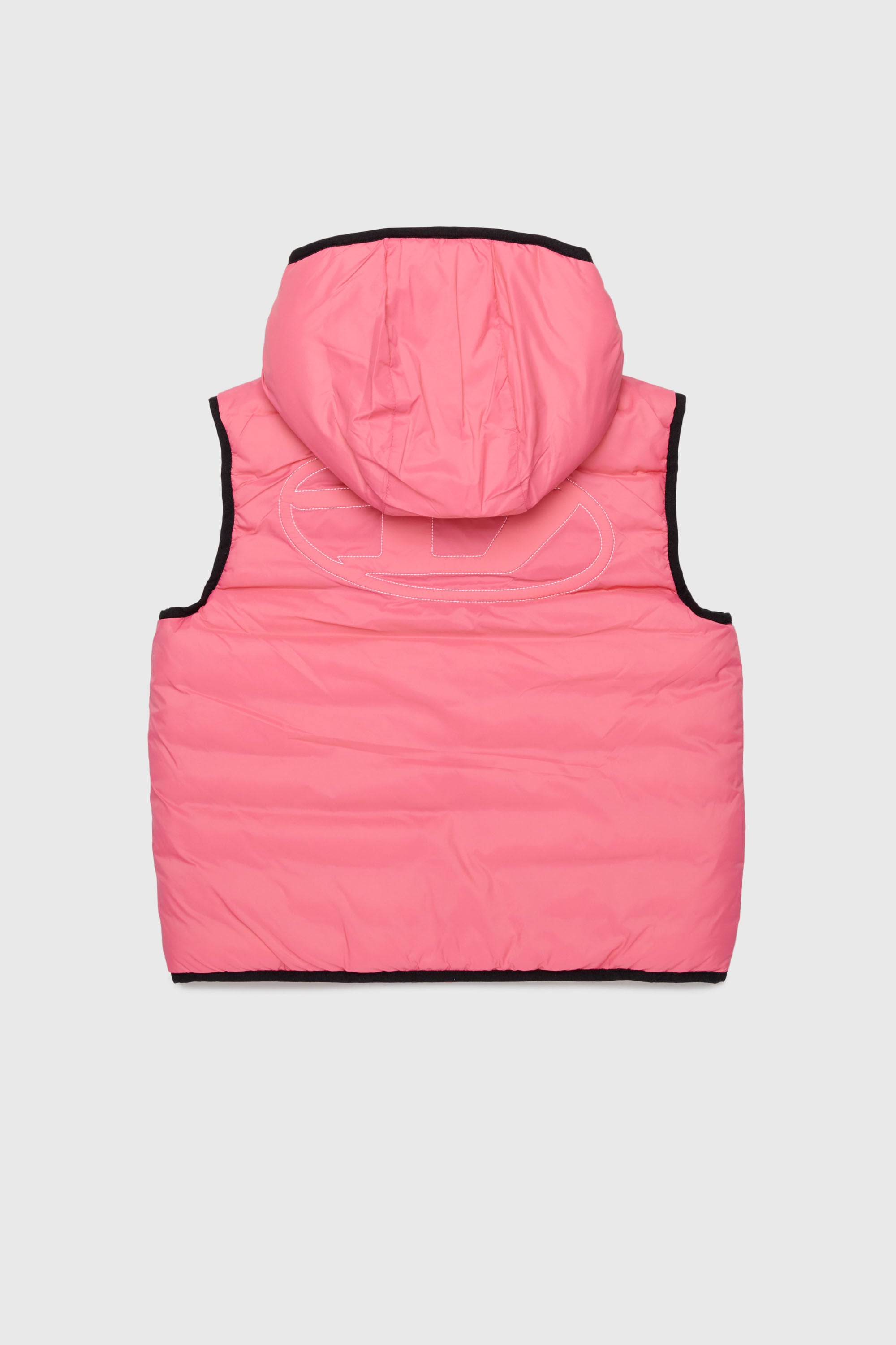 Diesel - JOSIP, Unisex's Hooded vest in padded nylon in Pink - 2