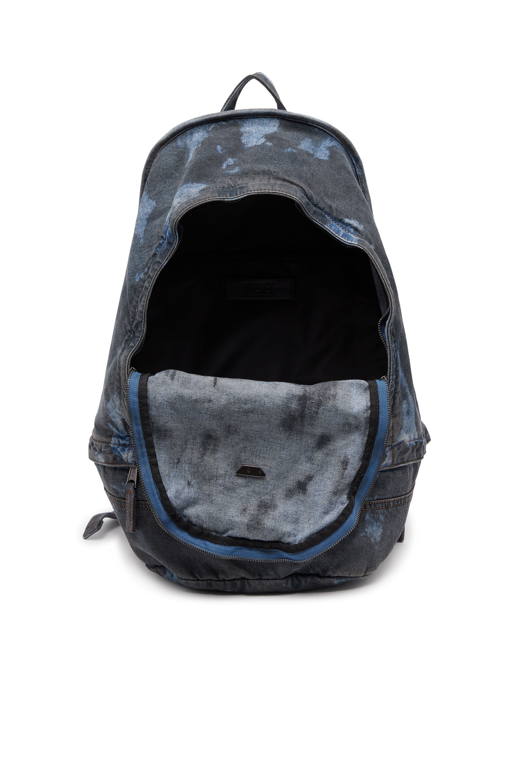 Diesel - RAVE BACKPACK, Unisex Rave-Backpack in coated denim in Blue - Image 2