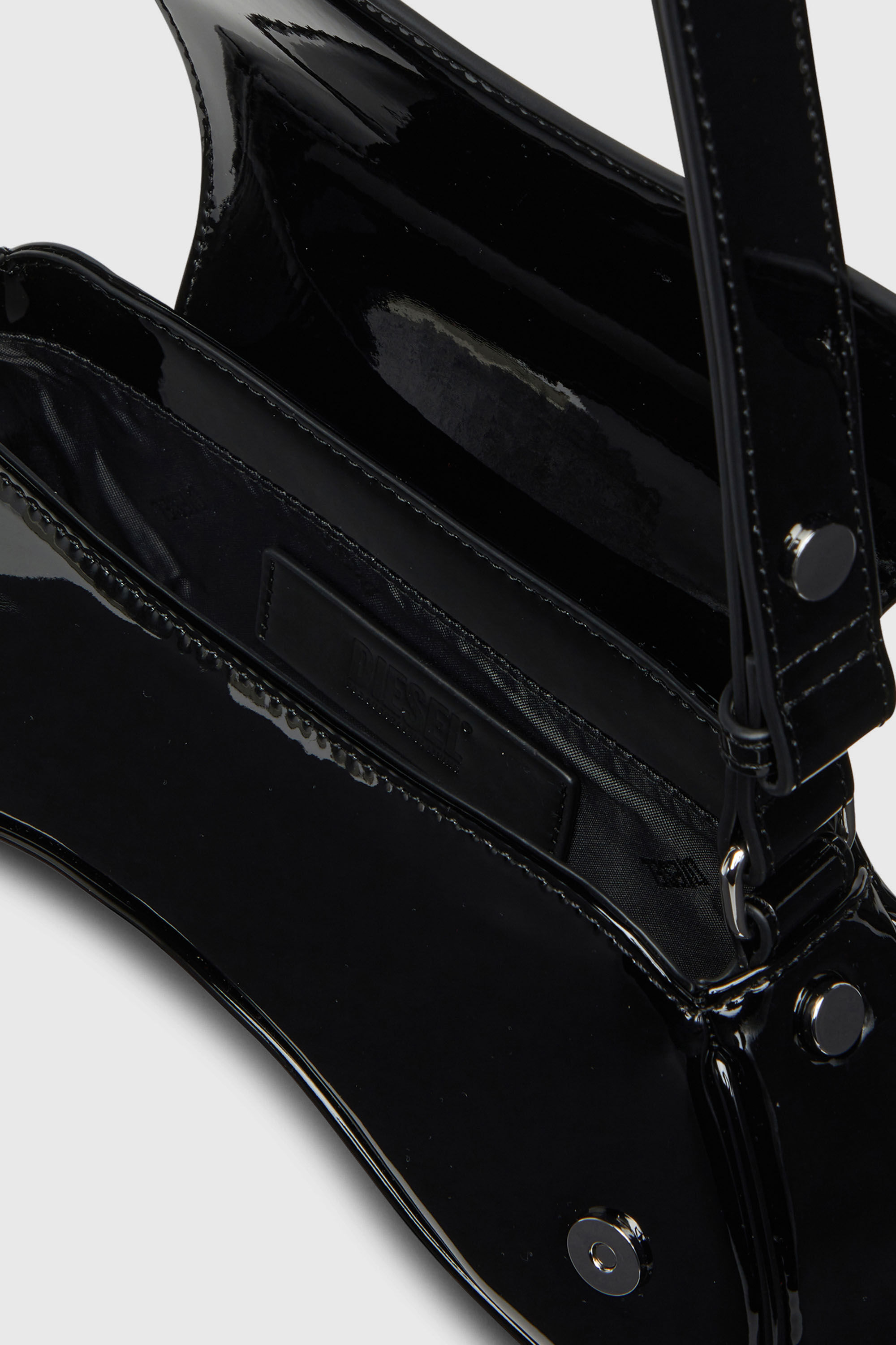 Diesel - PLAY CROSSBODY, Woman's Play-Glossy crossbody bag in Black - 4