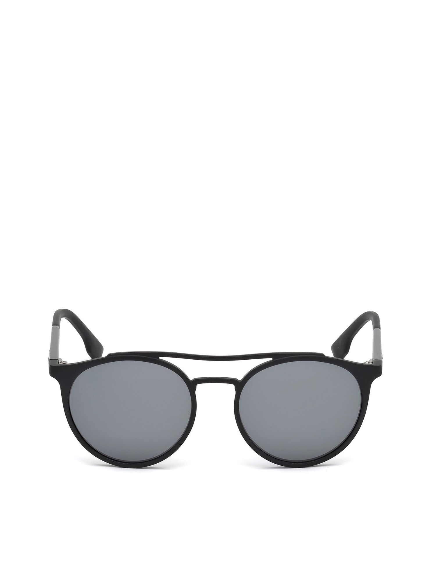 Diesel - DM0195, Unisex's Lightweight eyewear with double bridge in Opaque Black - 1