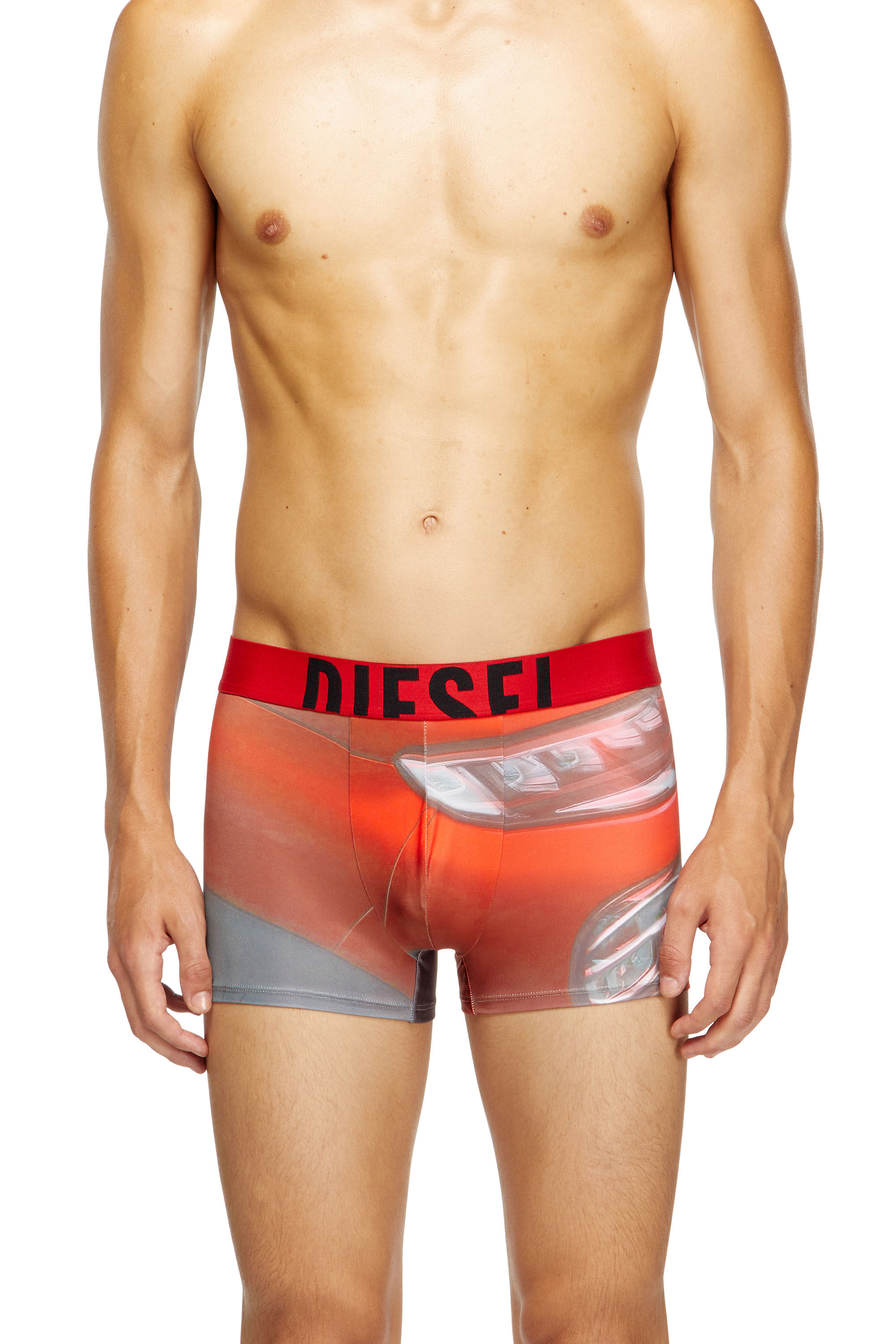 Diesel - DAMIEN-D-POP-40, Man's Boxer briefs with Pop print in Red - 1
