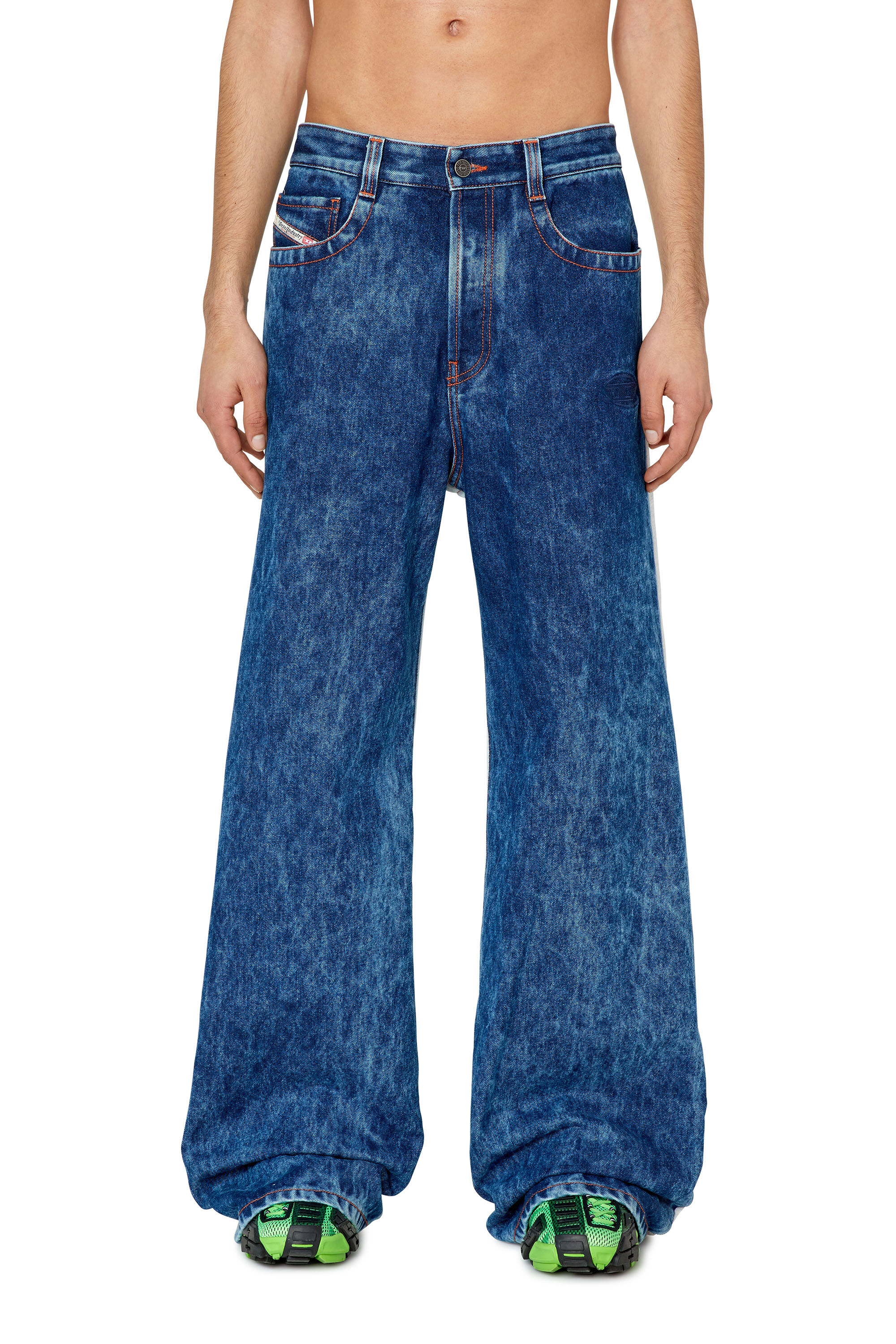 Diesel - Straight Jeans D-Riser 0EMAD, Dark Blue - Image 3