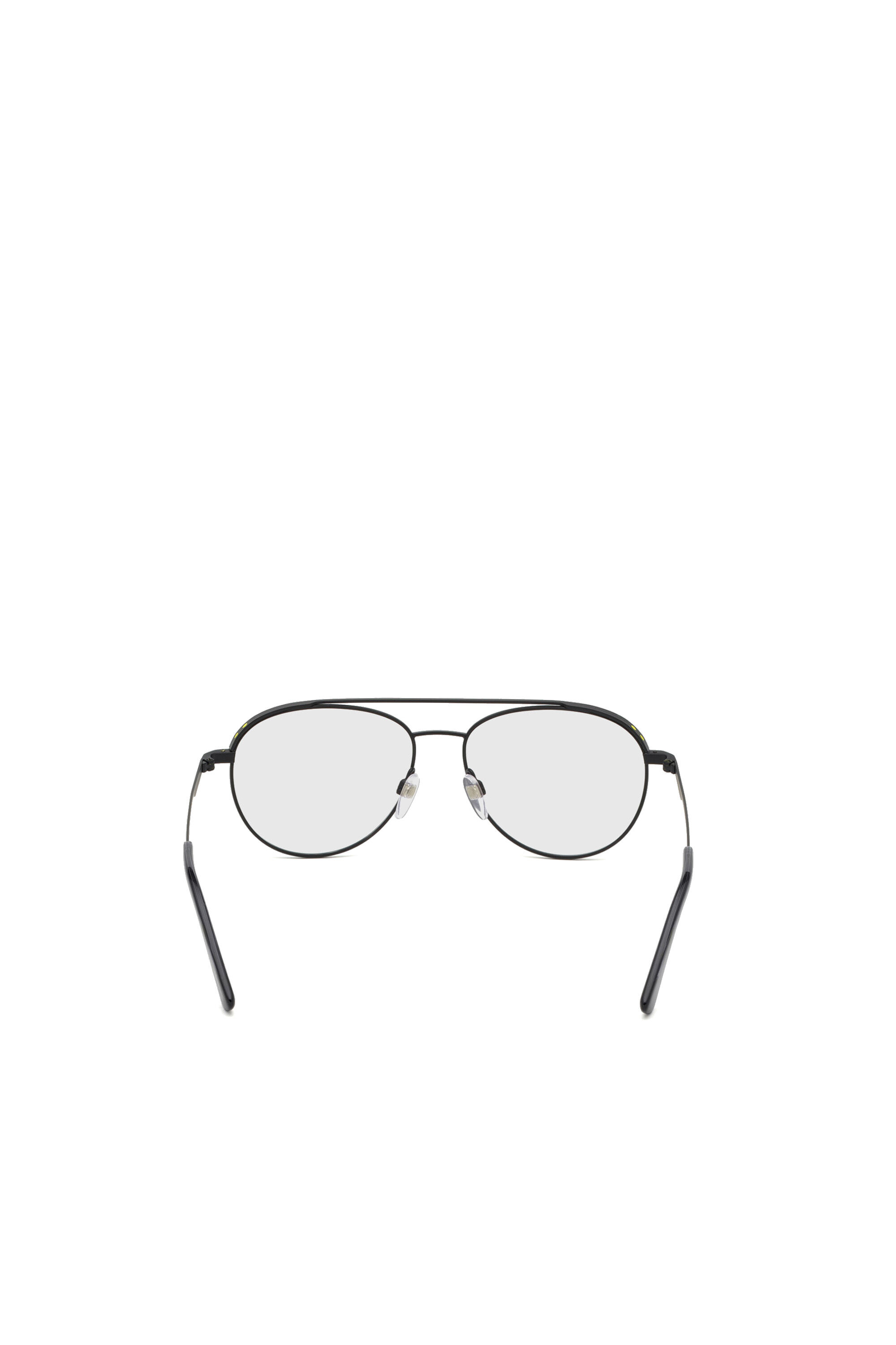 Diesel - DL5305, Unisex's Pilot shape eyeglasses with double bridge in Yellow - 3