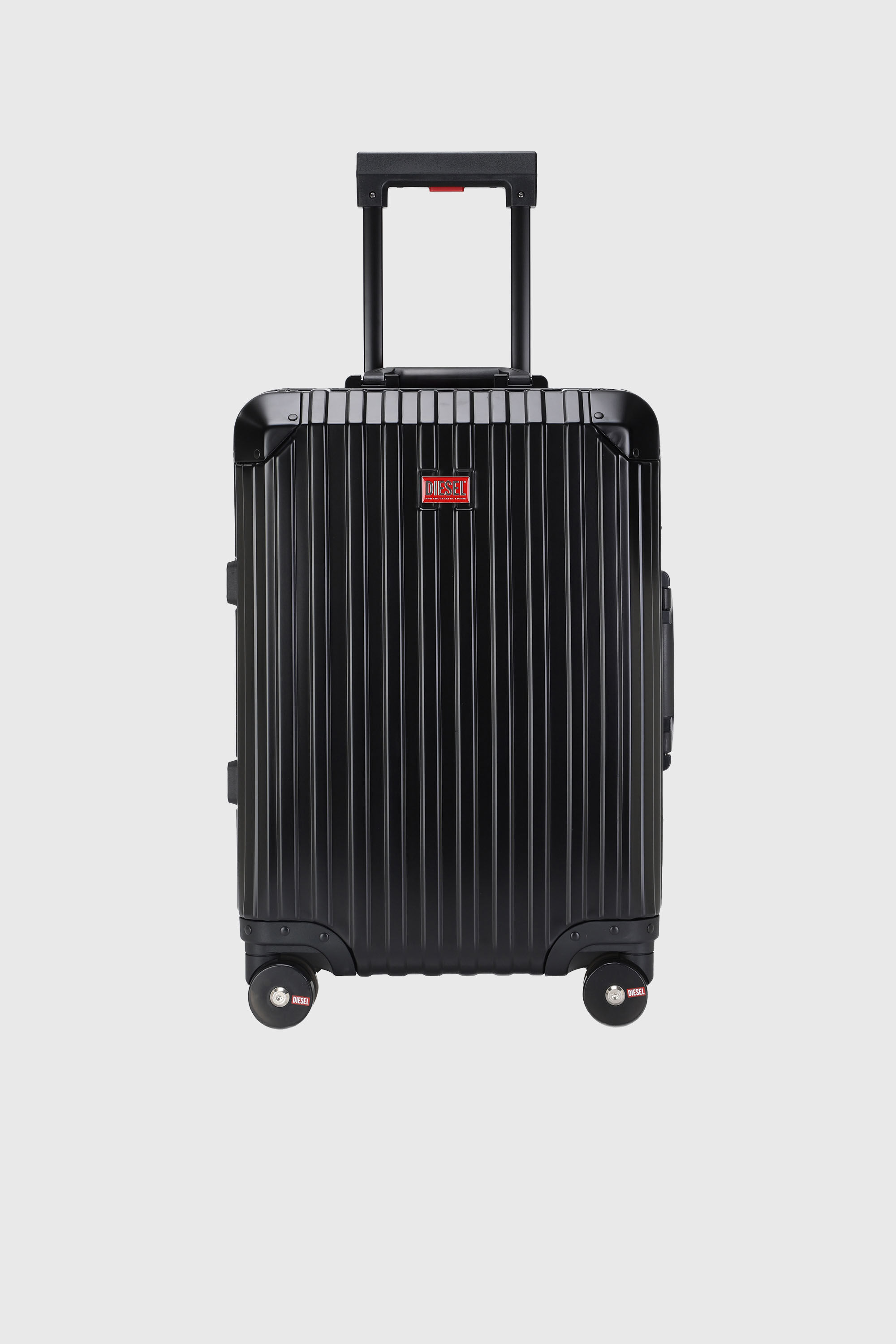 Diesel - DIESEL ALUMINUM TROLLEY- DSL002, Unisex's Aluminum suitcase size S in Black - 1