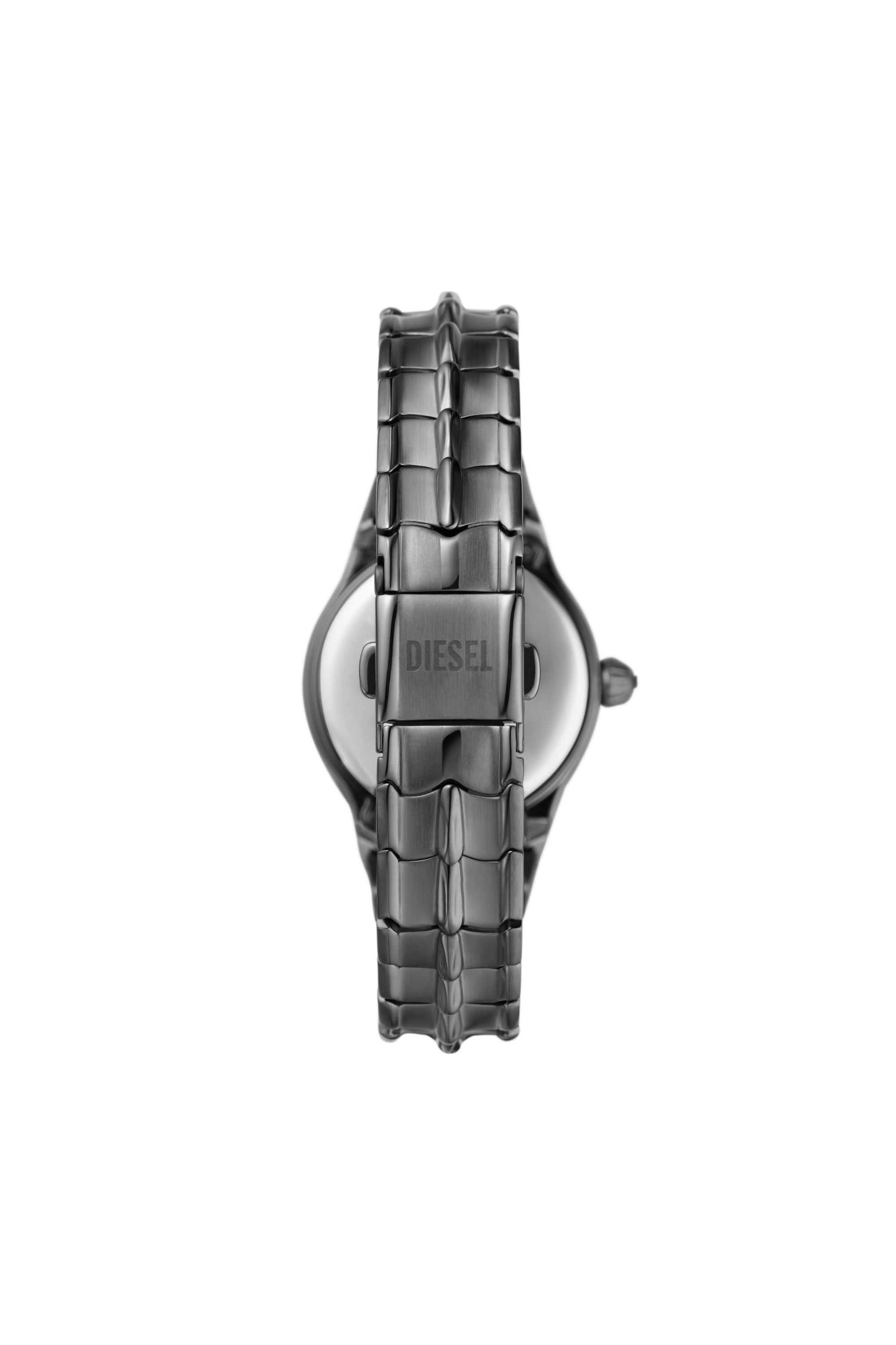 Women's Vert three-hand gunmetal stainless steel watch | Grey | Diesel