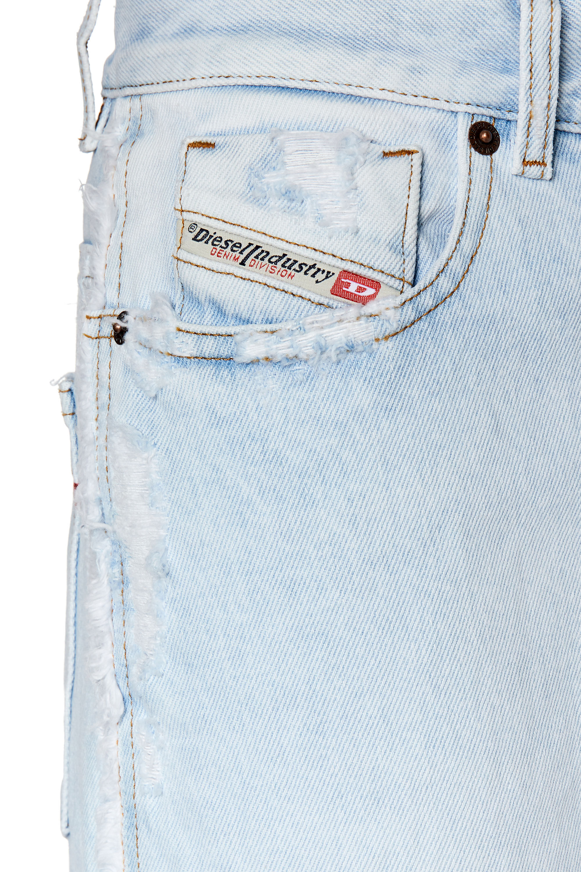 Diesel - 2000 Widee 007M7 Bootcut and Flare Jeans, Light Blue - Image 5