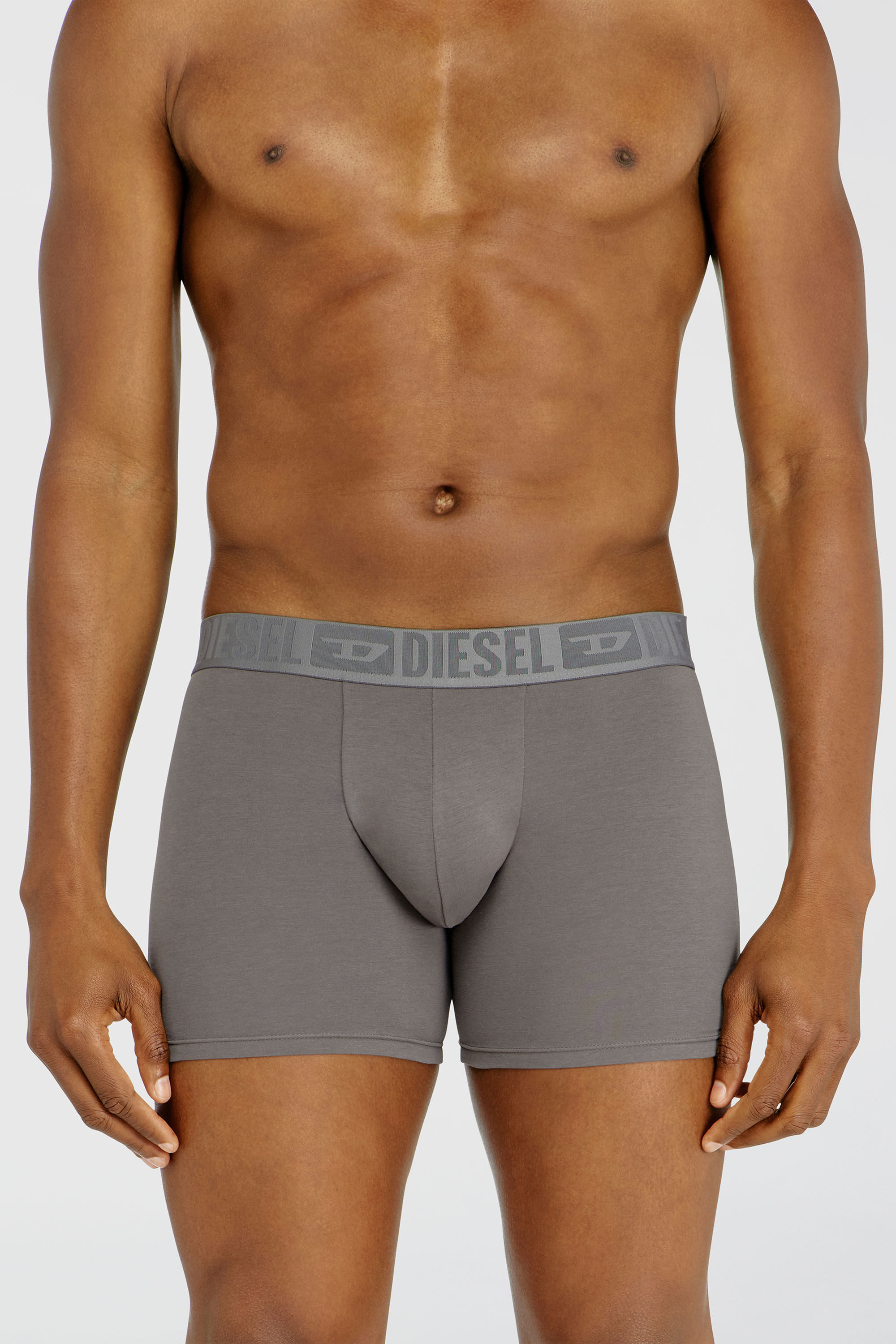Diesel - SEBASTIAN-D-CORE-3PACK, Man's Three-pack boxer briefs in stretch cotton in Black/Grey - 3