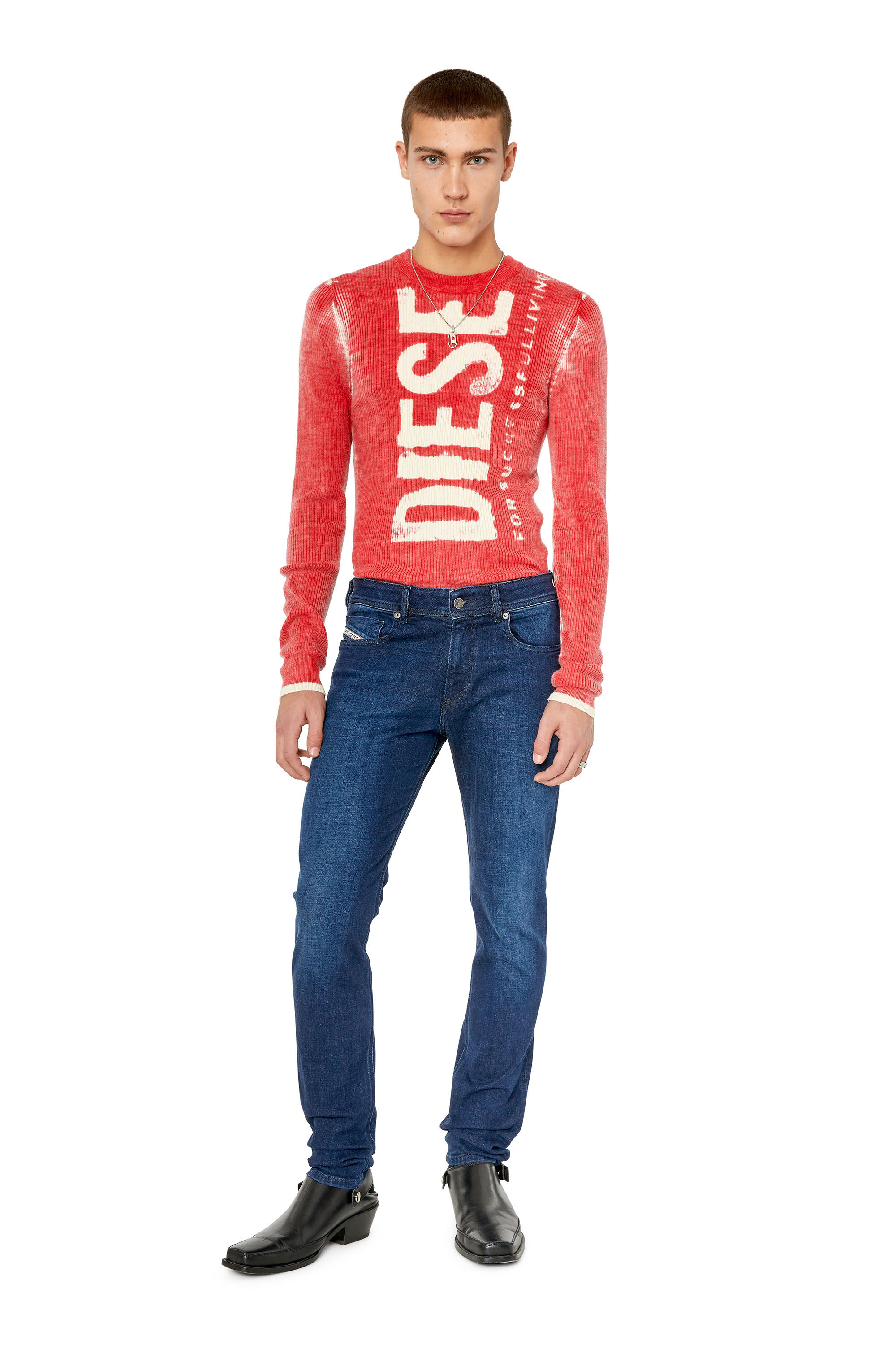 Diesel - 1979 Sleenker 09E96 Skinny Jeans, Dark Blue - Image 1