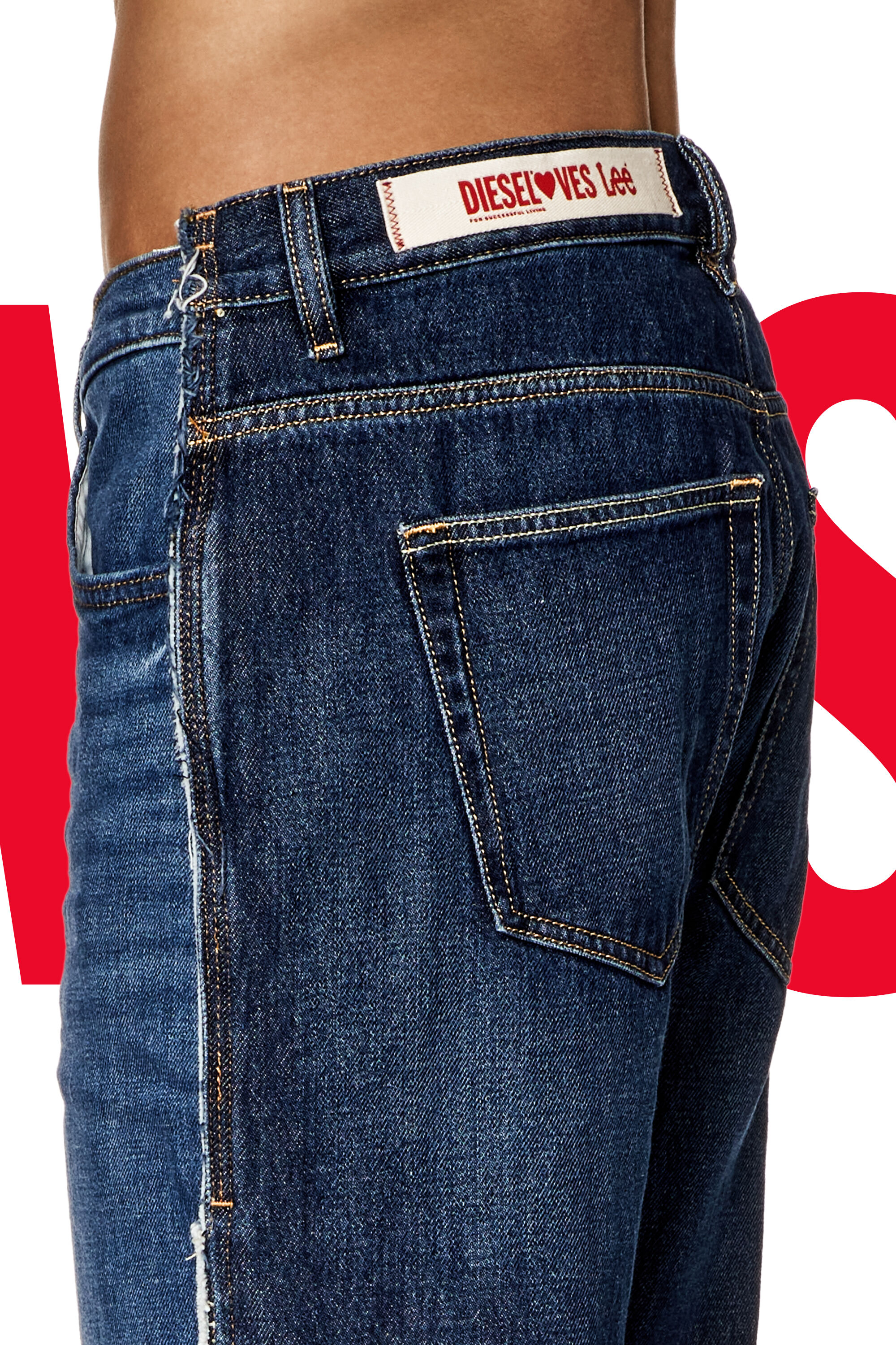 Diesel - Unisex's Regular Jeans Dieseloves 04 09K47, Medium blue - 4