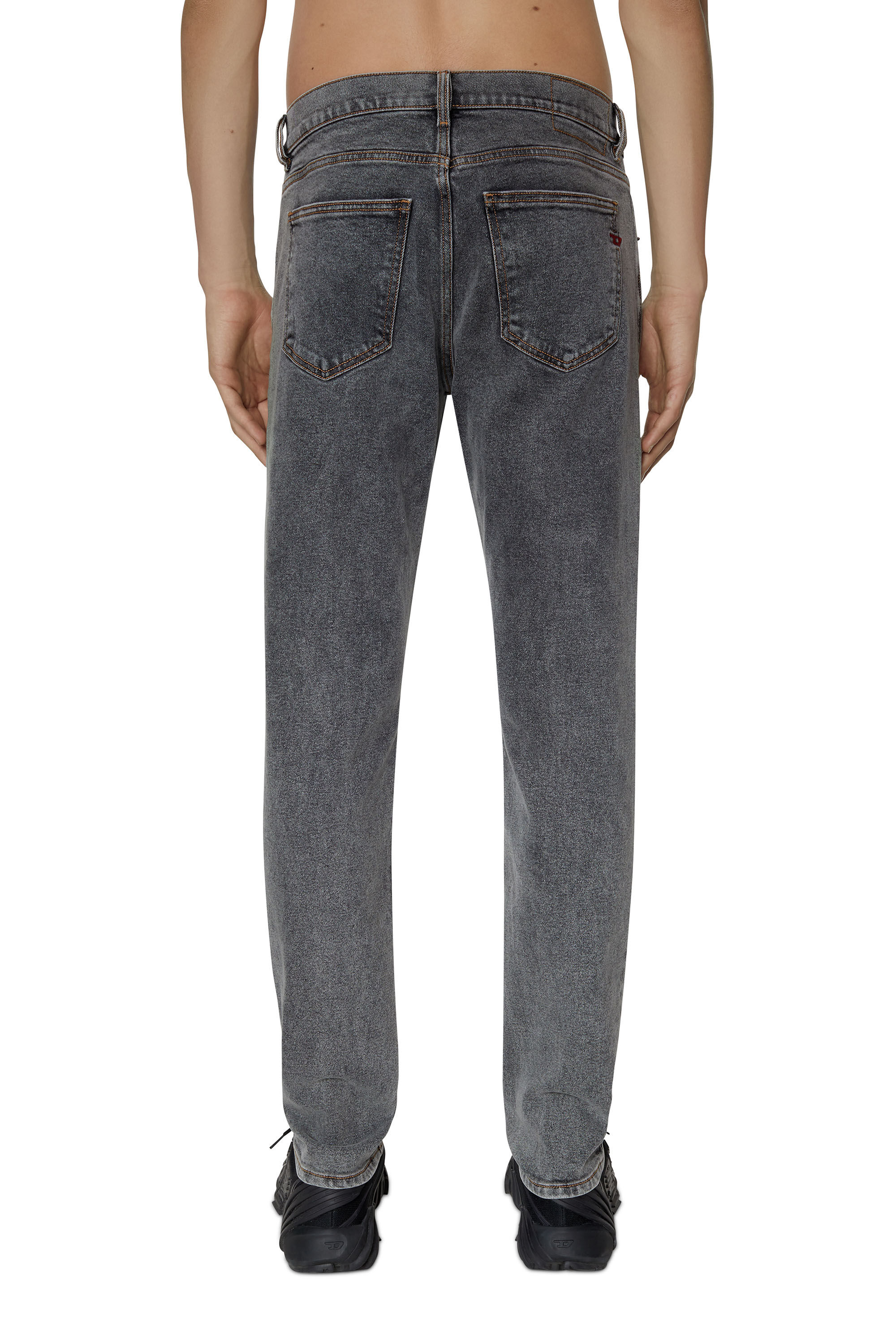 Diesel - 2019 D-Strukt 09D78 Slim Jeans, Black/Dark grey - Image 4
