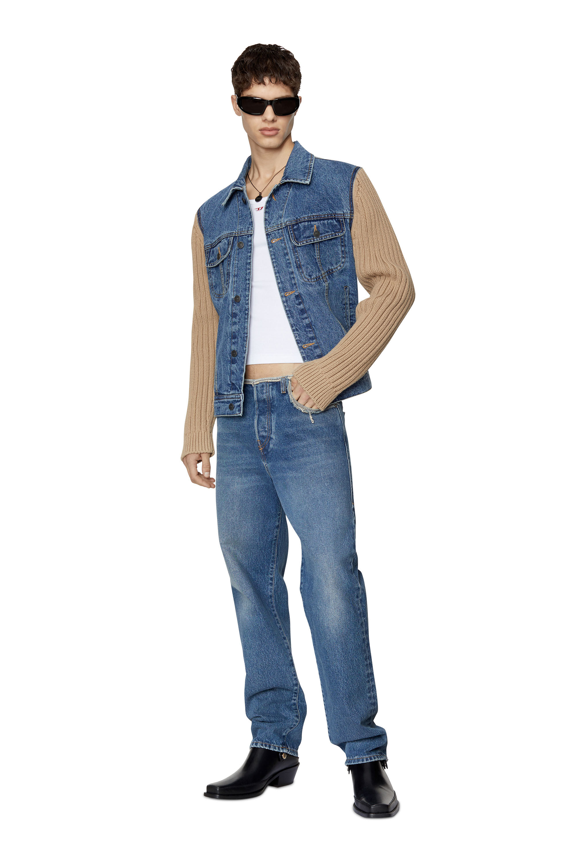 Diesel - D-Pend 007F2 Straight Jeans, Medium blue - Image 1