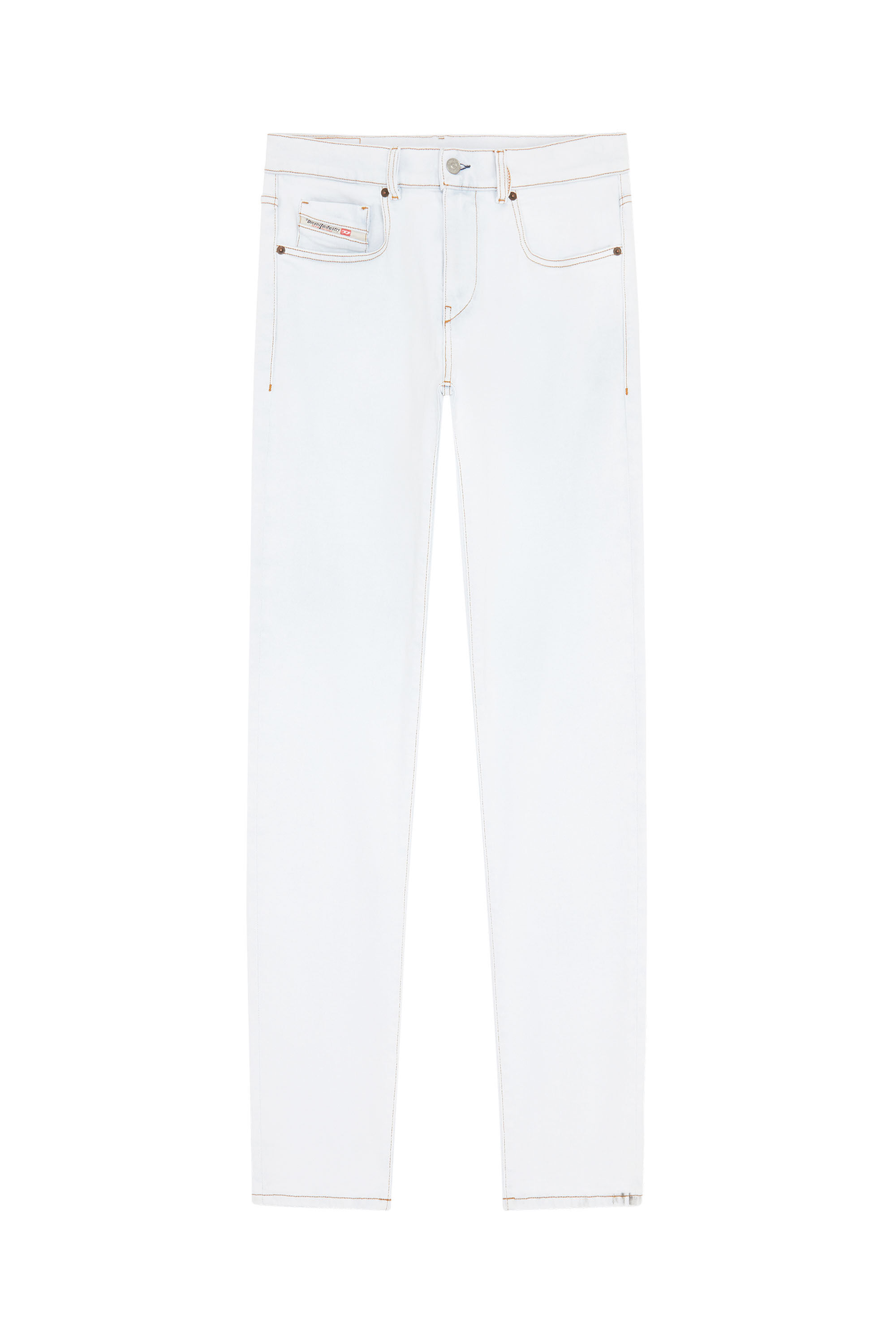 Diesel - 2019 D-Strukt 09C06 Slim Jeans, Light Blue - Image 2