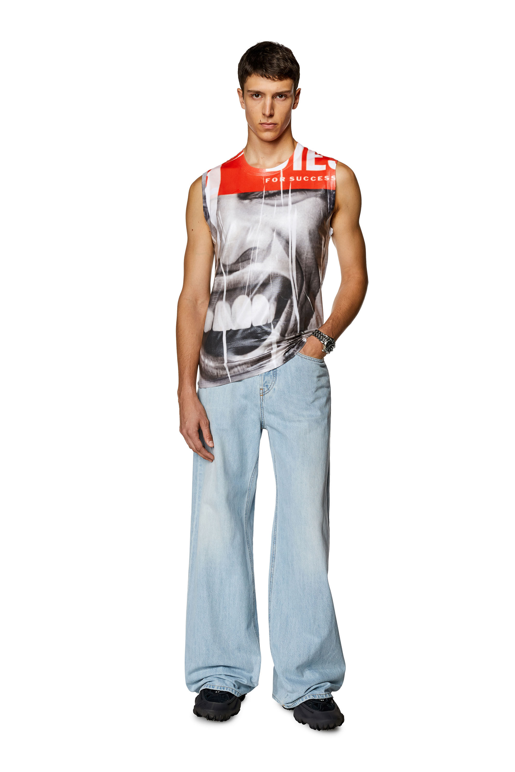 Diesel - T-BIRCO, Grey/White - Image 1