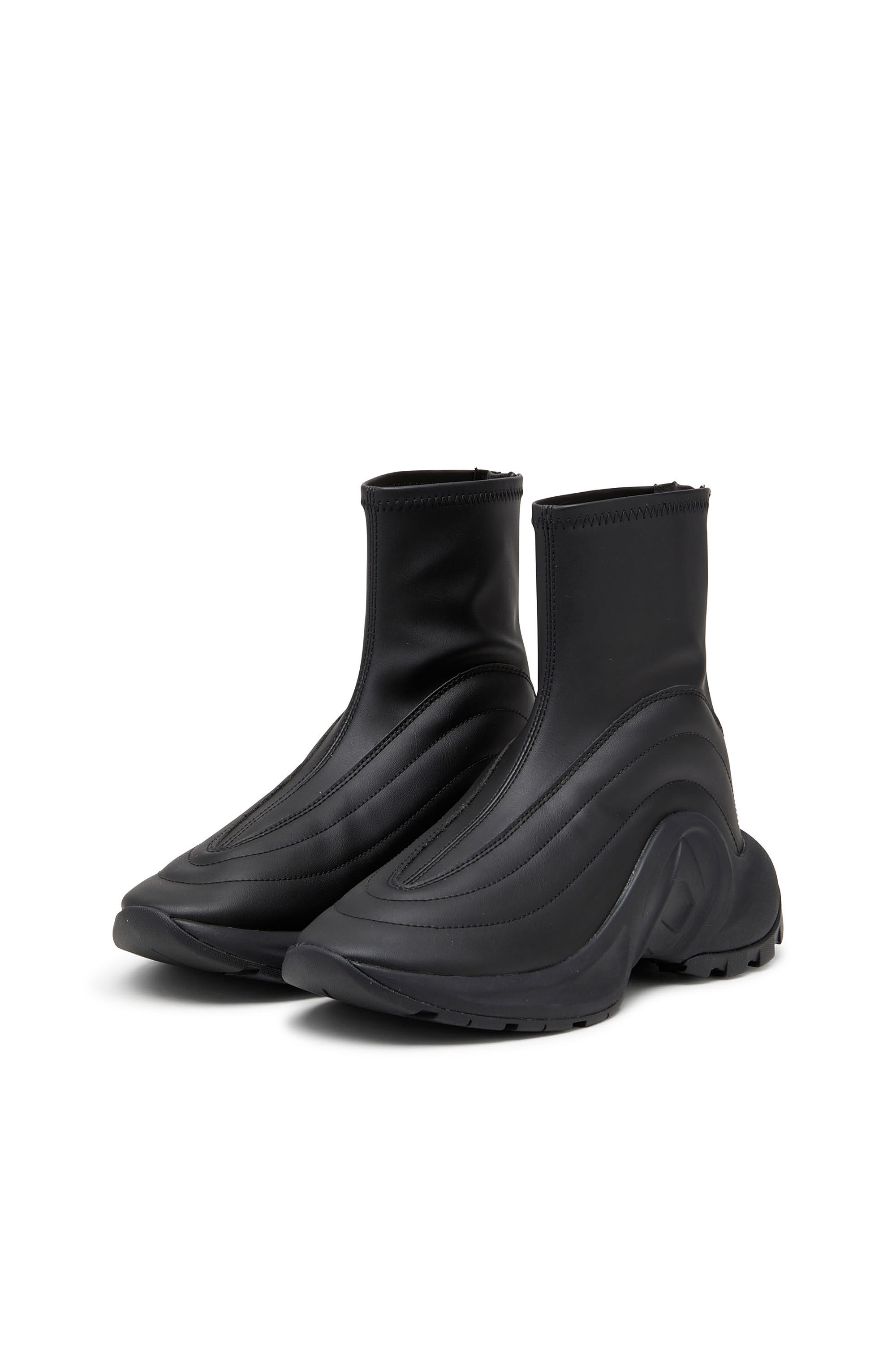 Diesel - S-D-RUNNER BOOTIE X, Unisex's S-D-Runner - Sneakers in Black - 8