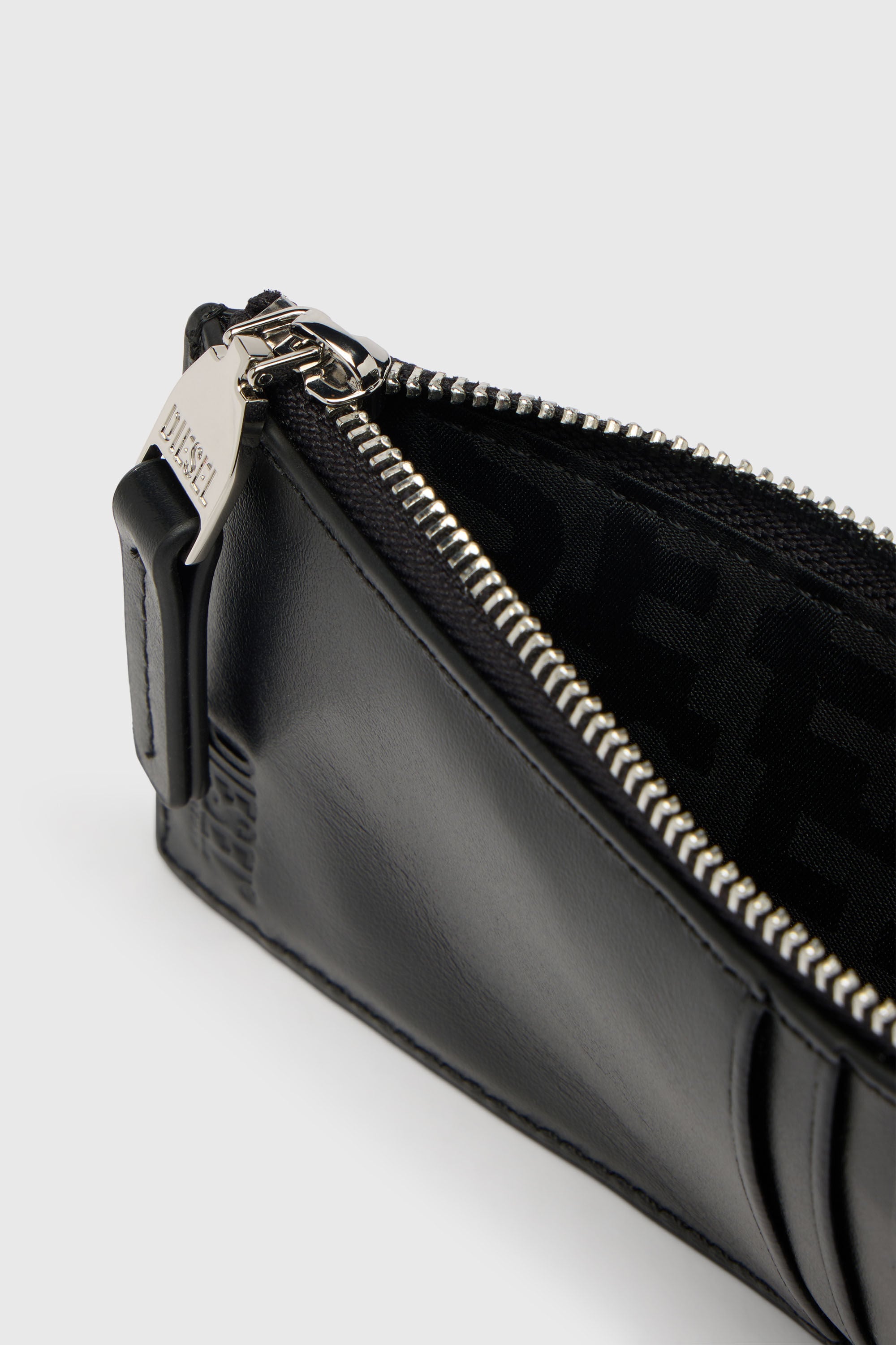 Diesel - 1DR CARD HOLDER III, Woman's Flat card holder in nappa leather in Black - 3