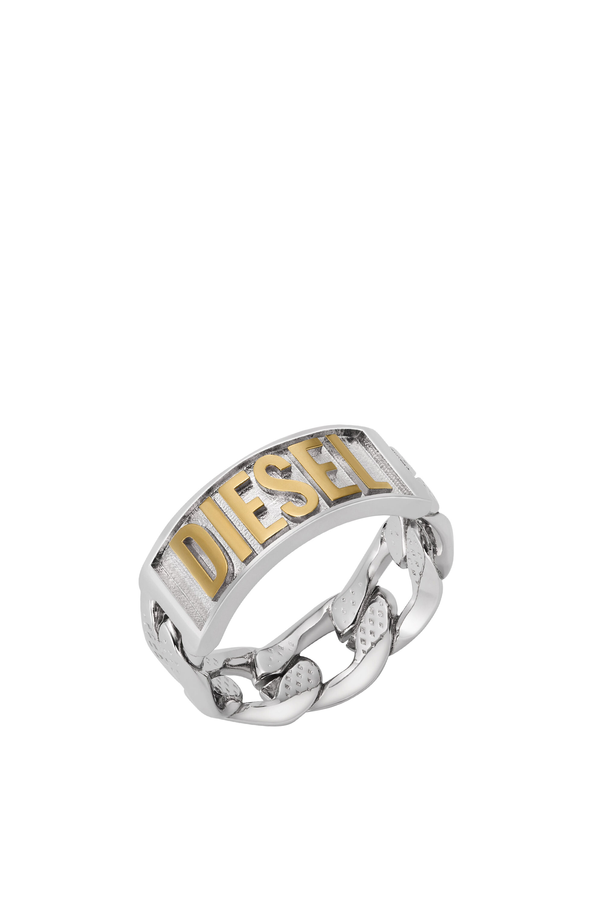 専門店では | Ring Band Steel Stainless Two-Tone Women's Silver Diesel | アクセサリー