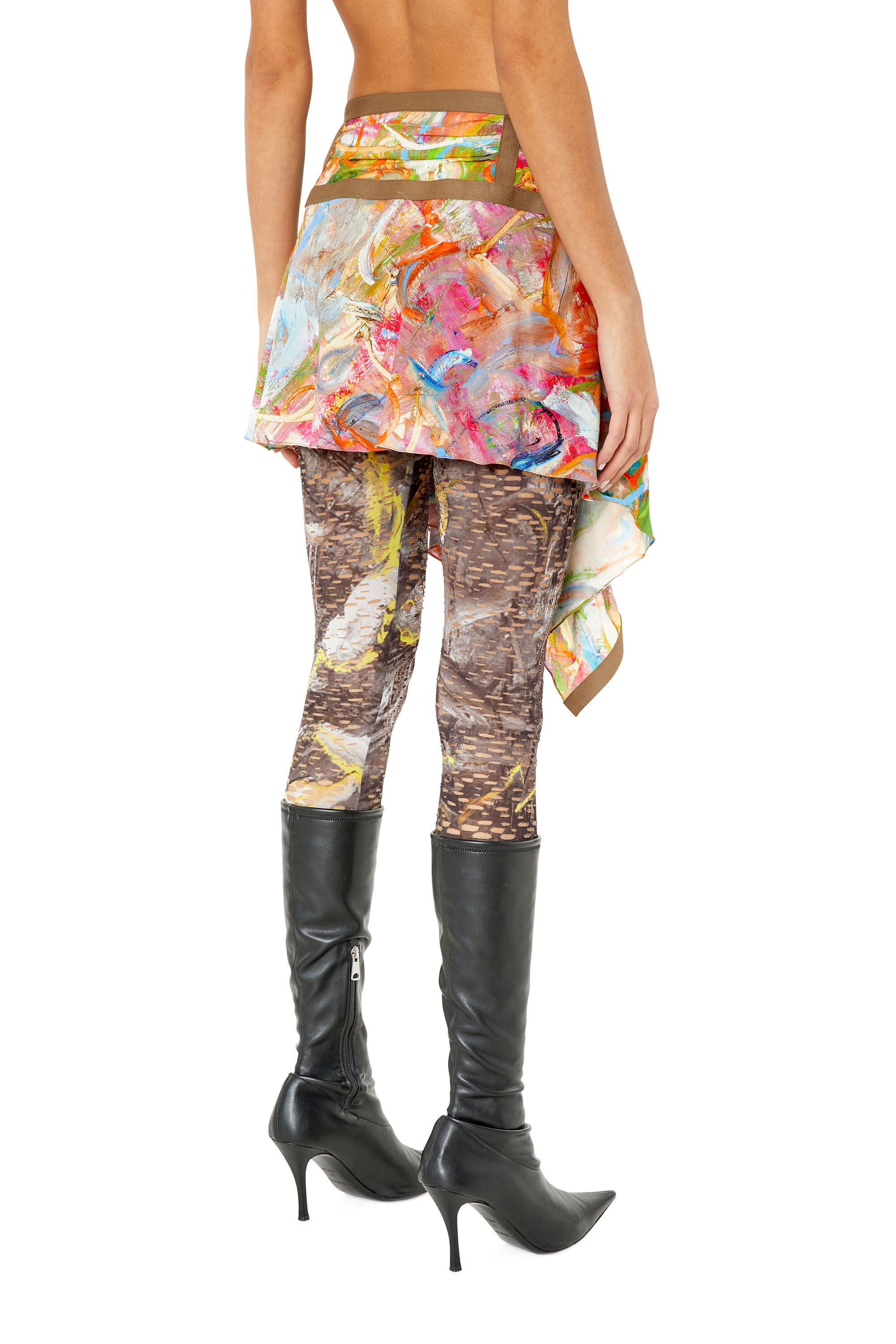 Diesel - O-DIANTHA-PRINT, Brown/Red - Image 4