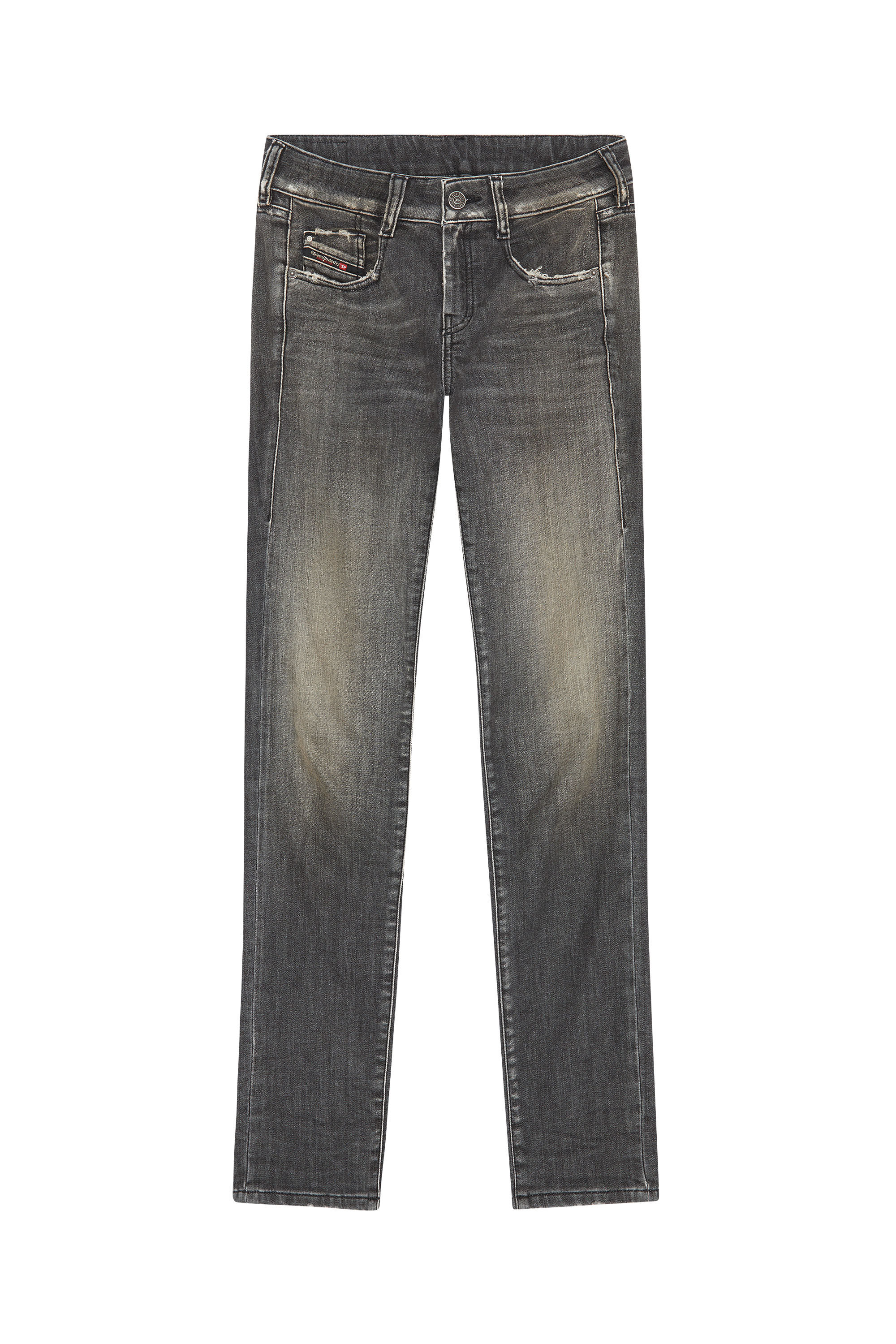 Diesel - D-Ollies JoggJeans® 09F01 Slim, Black/Dark grey - Image 2