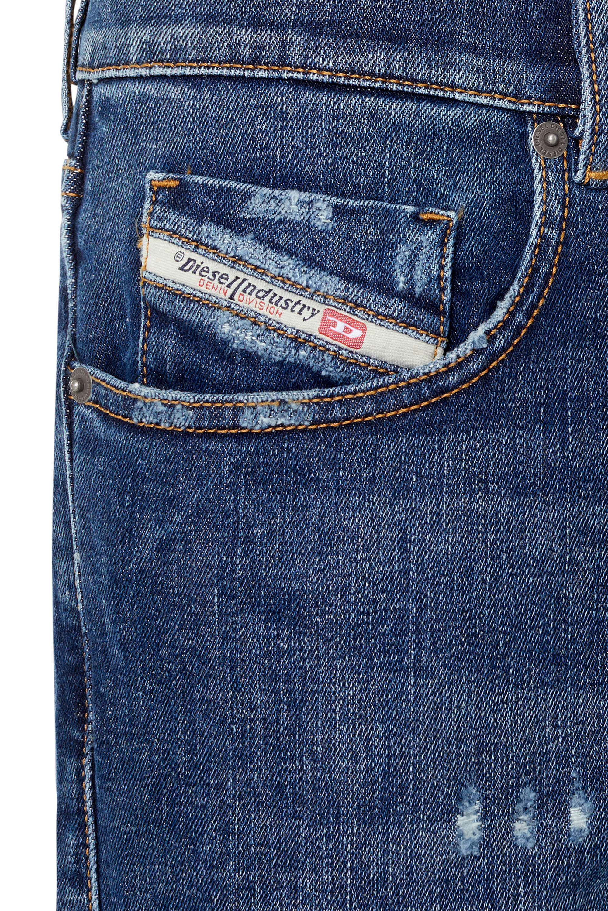 Diesel - 2019 D-Strukt 09E45 Slim Jeans, Medium blue - Image 6