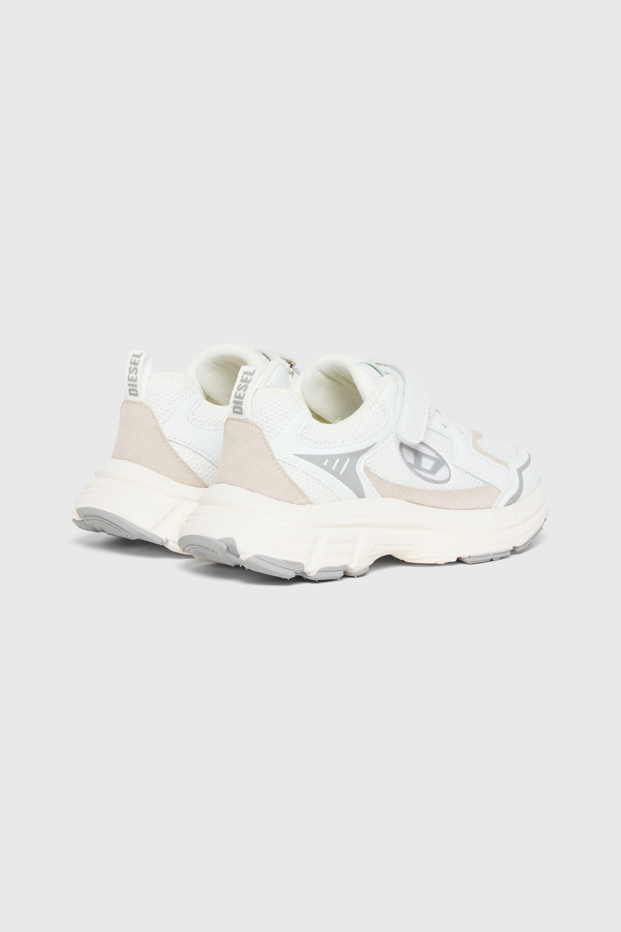 Diesel - S-RUNVINRI-VEL, Unisex's S-Runvinr- Sneakers in mesh and fabric in White - 3