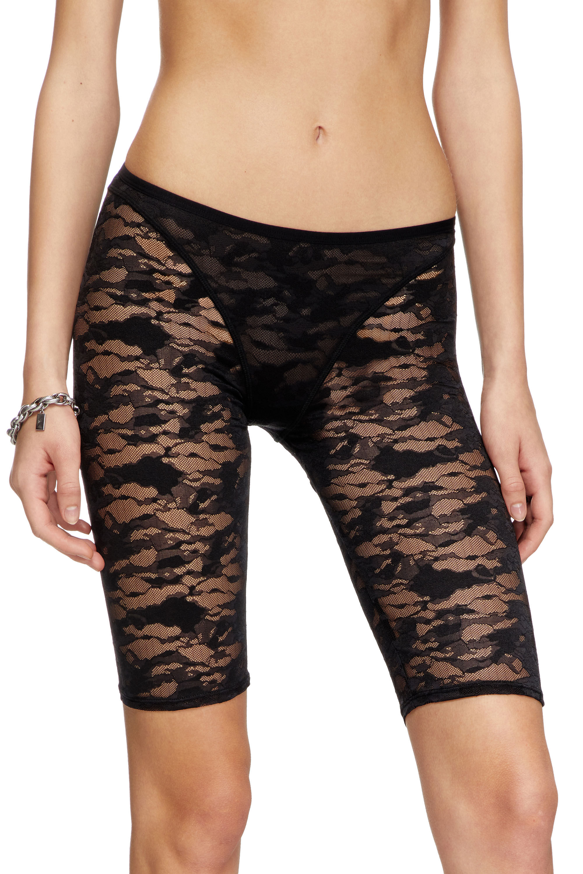 Diesel - UFLB-D-OVAL-LACE-SHORT, Black - Image 3