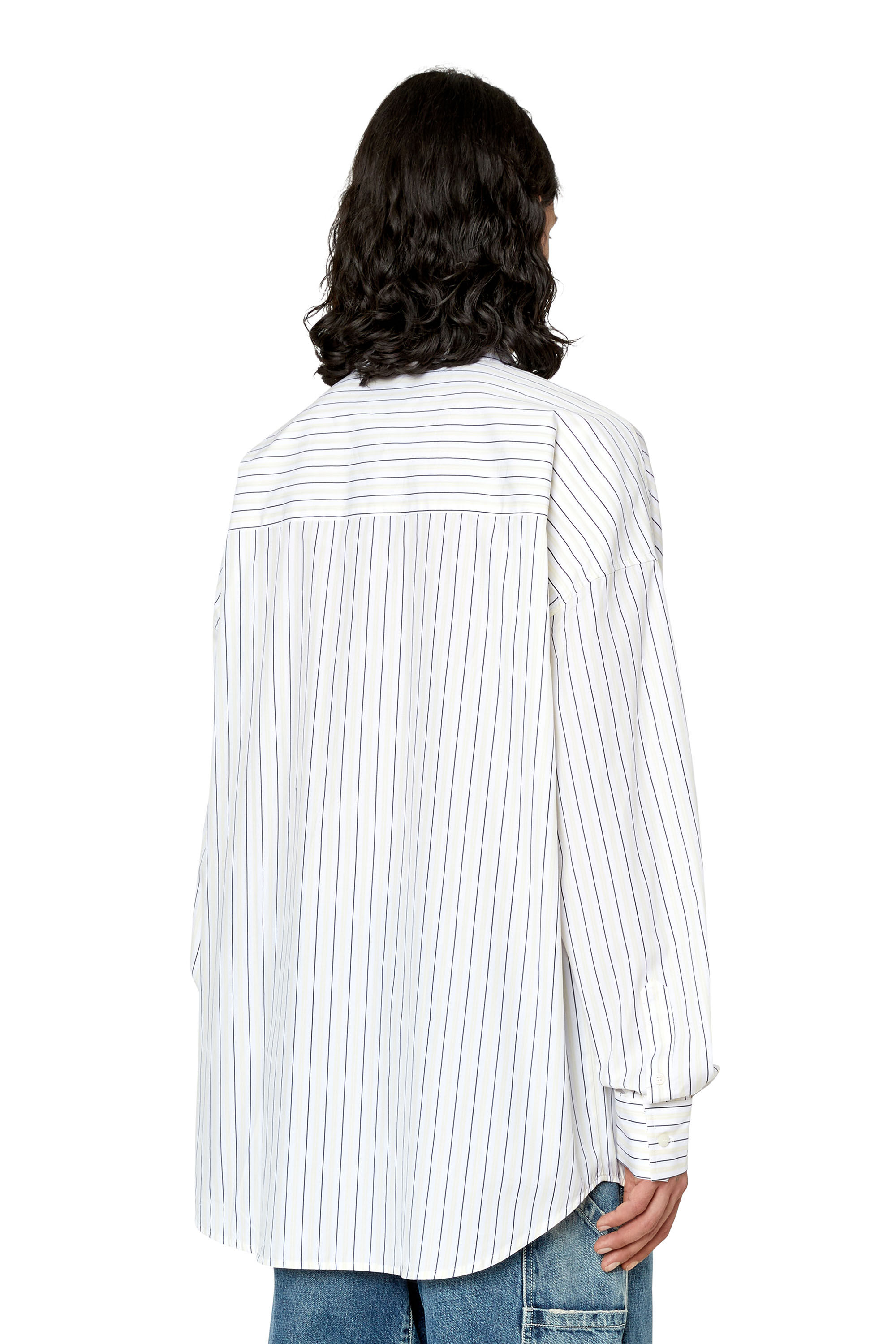 Diesel - S-DOUBLY-STRIPE, White/Yellow - Image 4