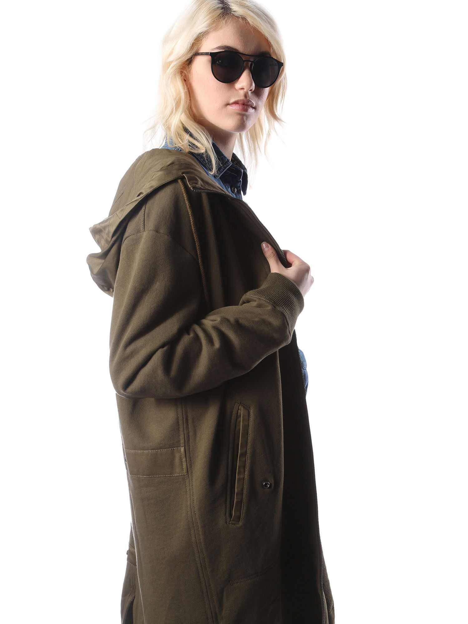 Diesel - DM0195, Unisex's Lightweight eyewear with double bridge in Opaque Black - 6