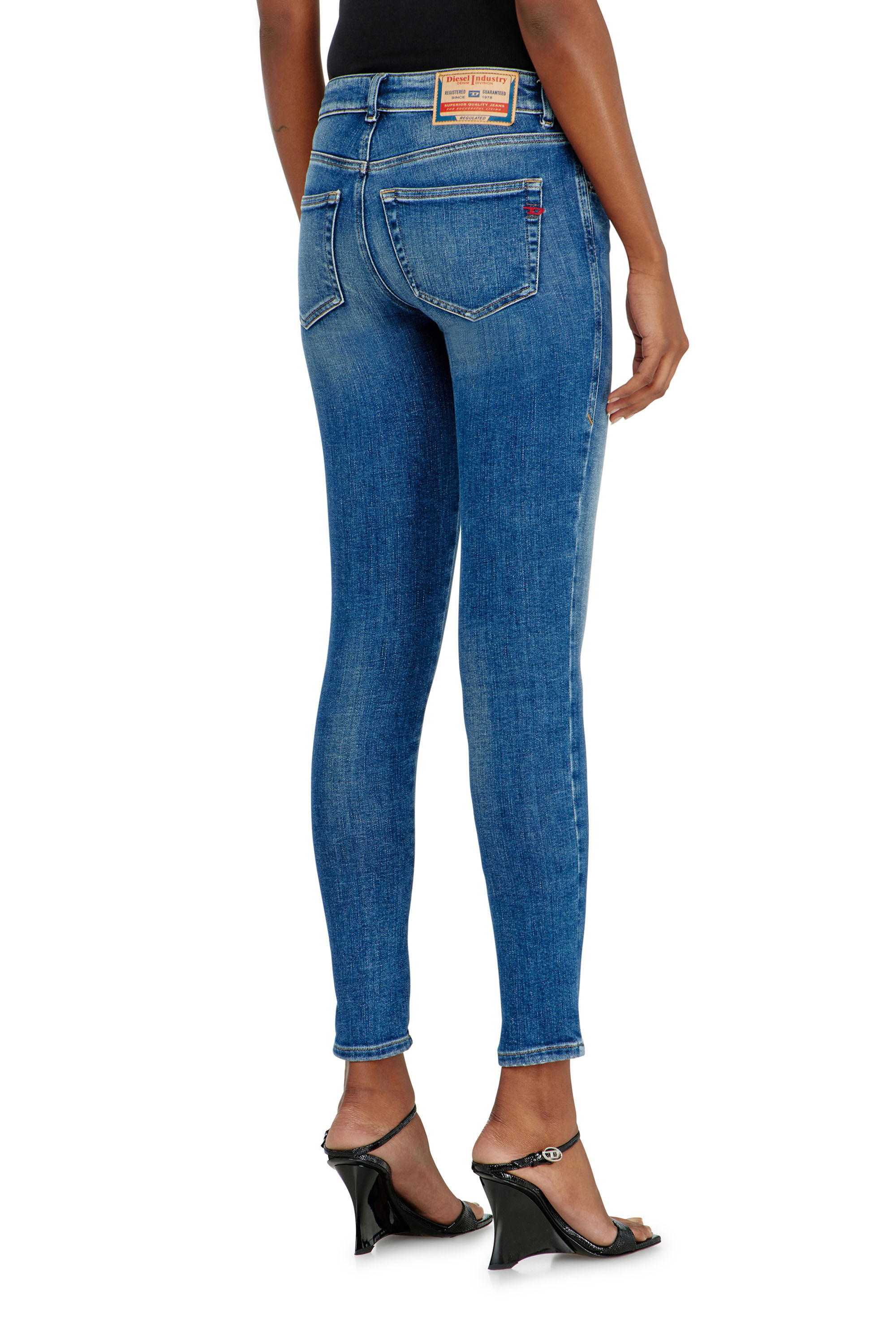Diesel - Woman's Skinny Jeans 2017 Slandy 09P71, Medium blue - 5