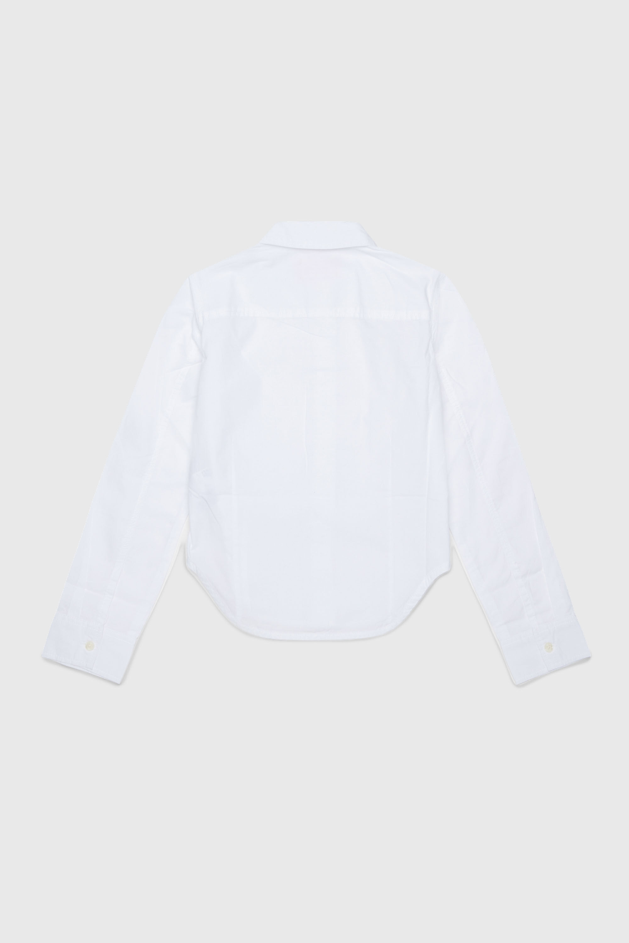 Diesel - CLAIRE, Woman's Cotton shirt with Oval D collar in White - 2