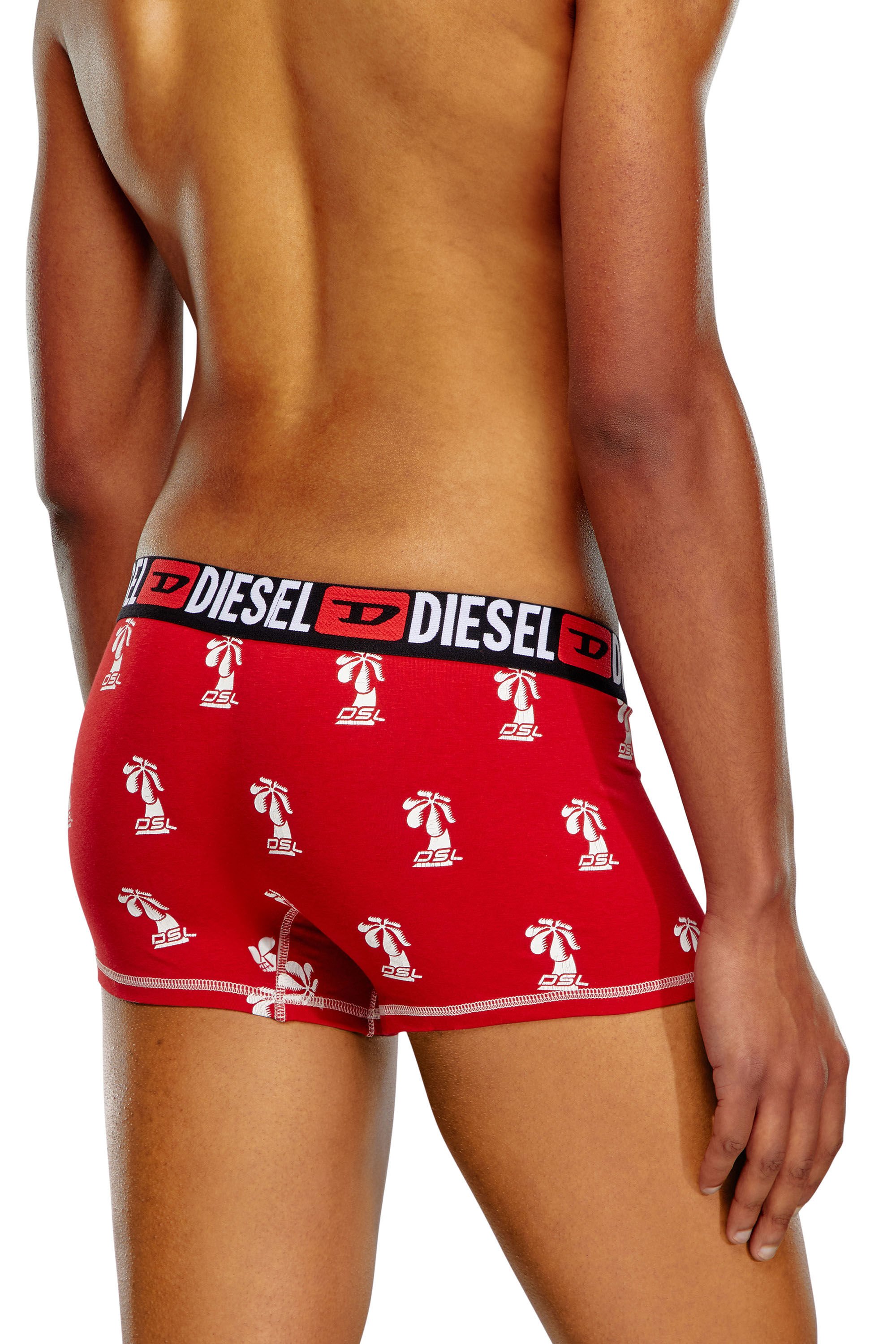 Diesel - UMBX-DAMIEN, Man Printed boxer briefs in Red - Image 4