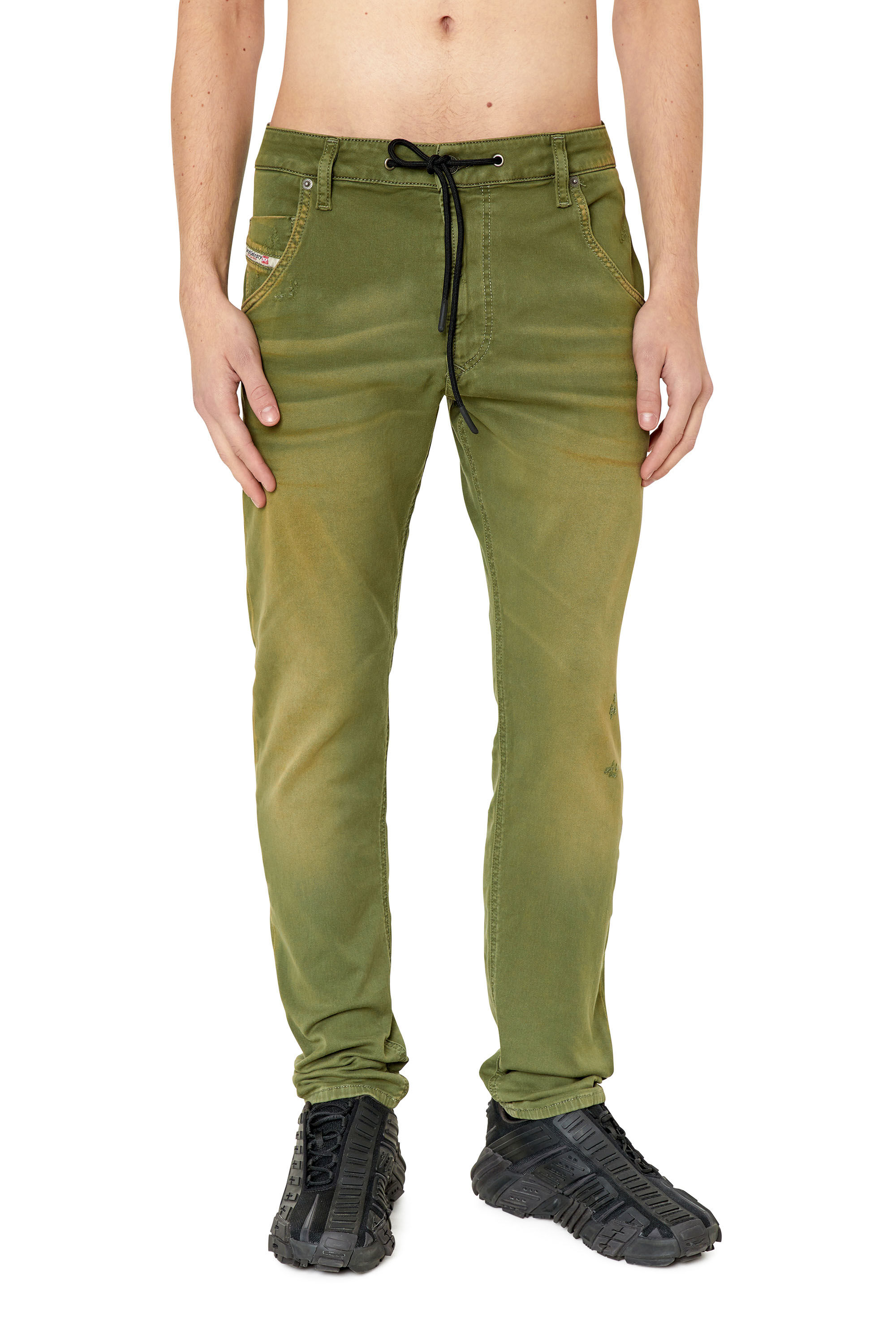 Diesel - Krooley JoggJeans® 09E98 Tapered, Green - Image 3