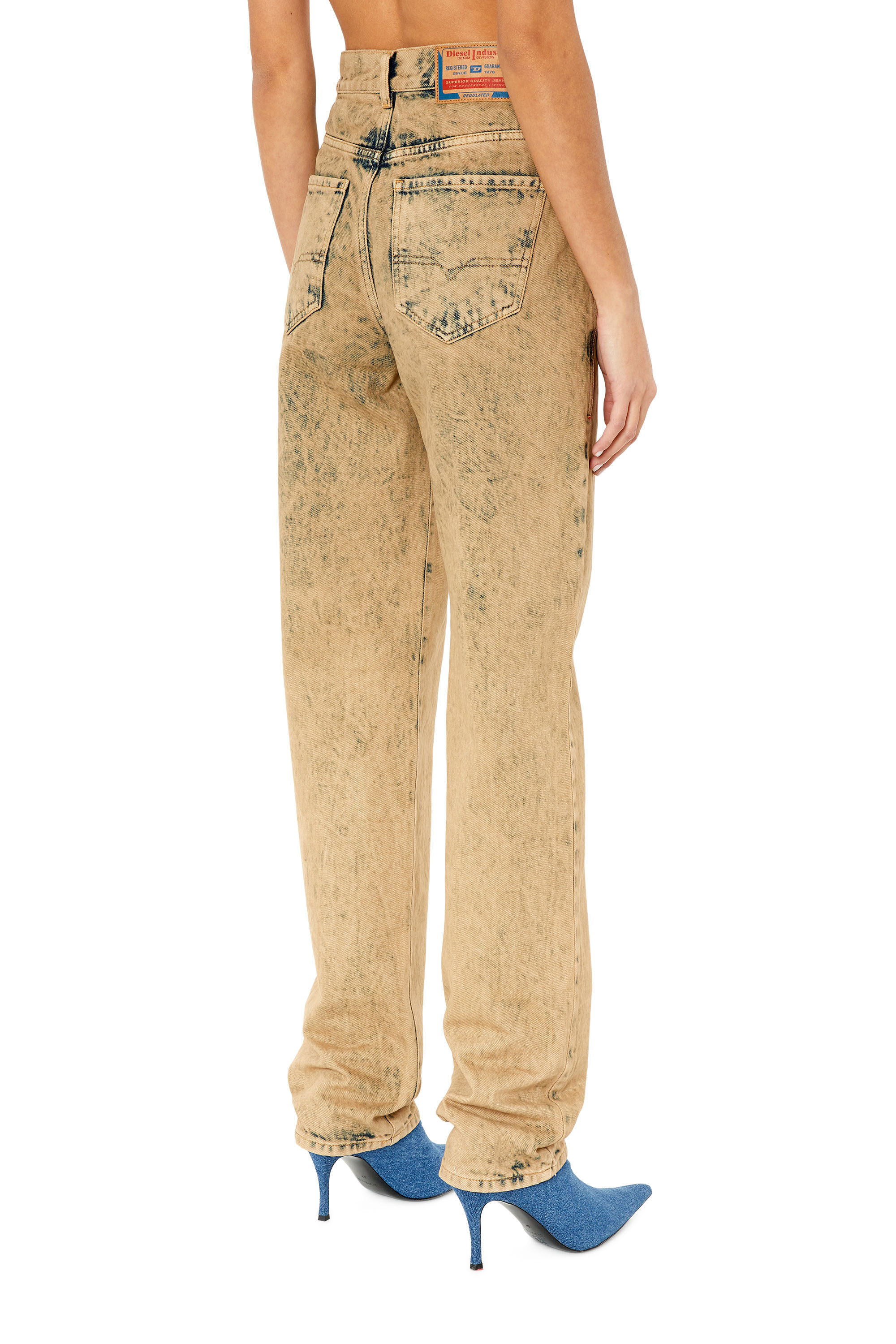 Diesel - 1956 D-Tulip 09F22 Straight Jeans, Light Brown - Image 4