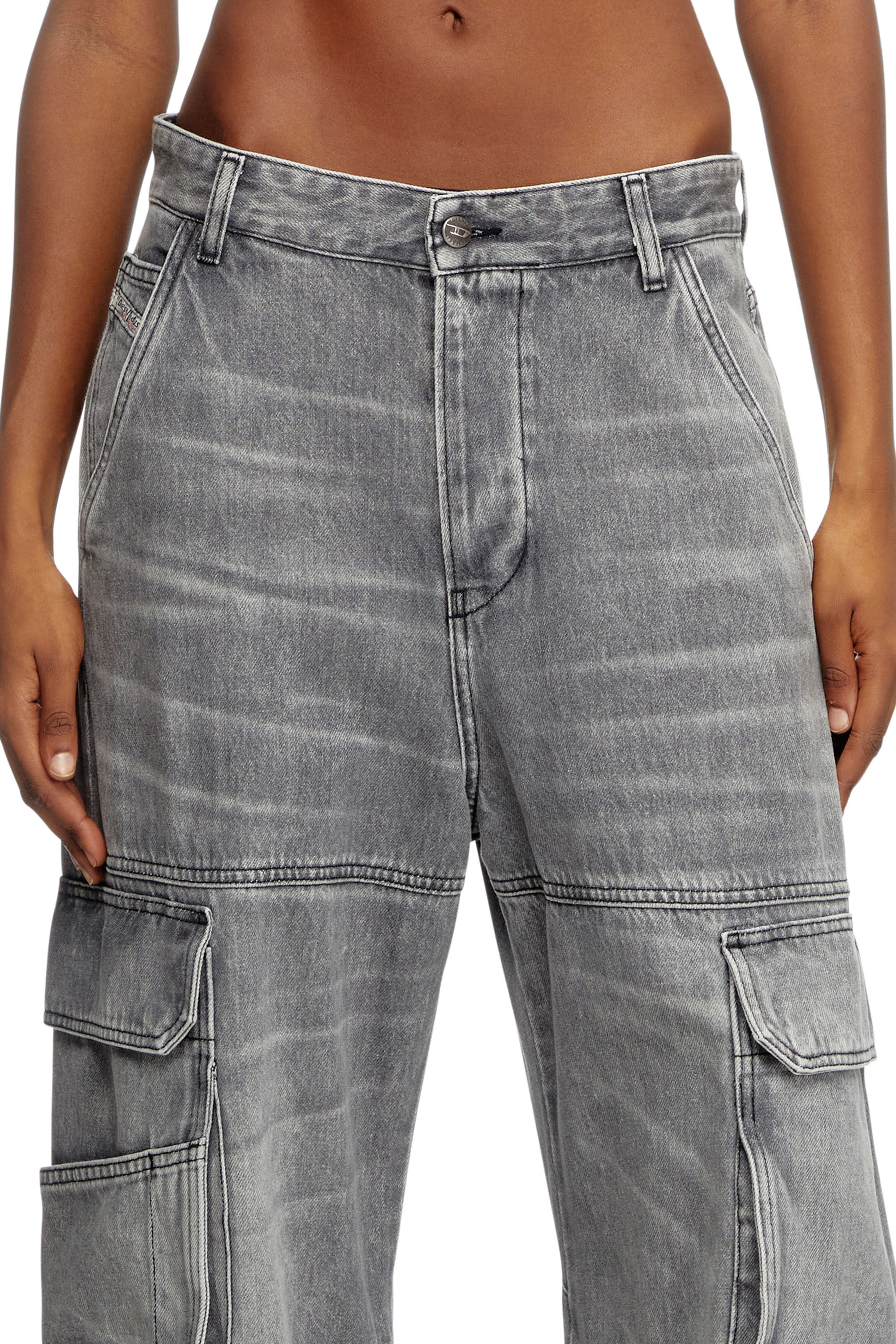 早い者勝ち!!! DIESEL ◆ カーゴデニム｜1996 D-Sire 0dcbe Women's Relaxed Jeans | Light Grey | Diesel 1996 D-Sire