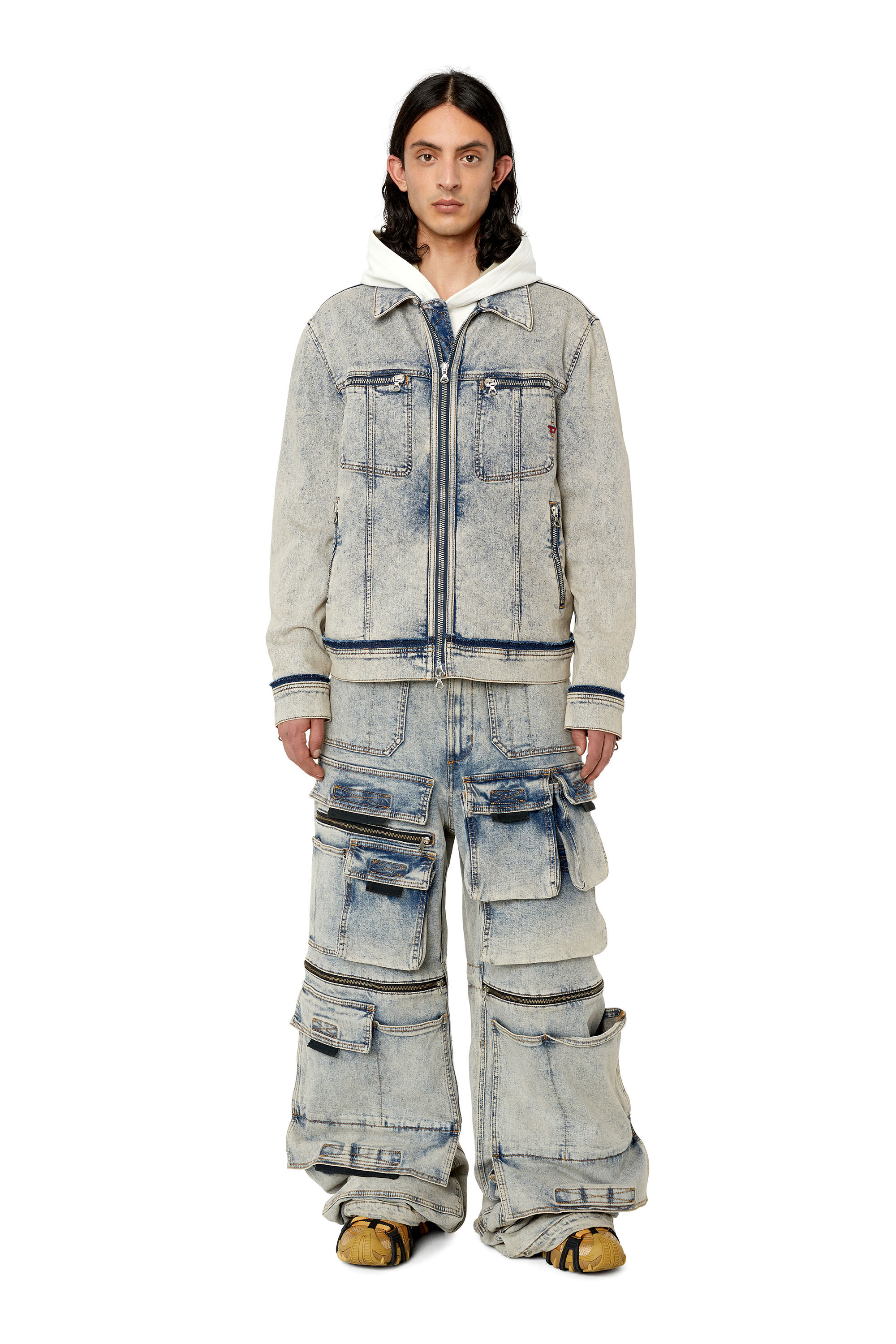 Diesel - D-Onlypockets 09F12 Straight Jeans, Medium blue - Image 1