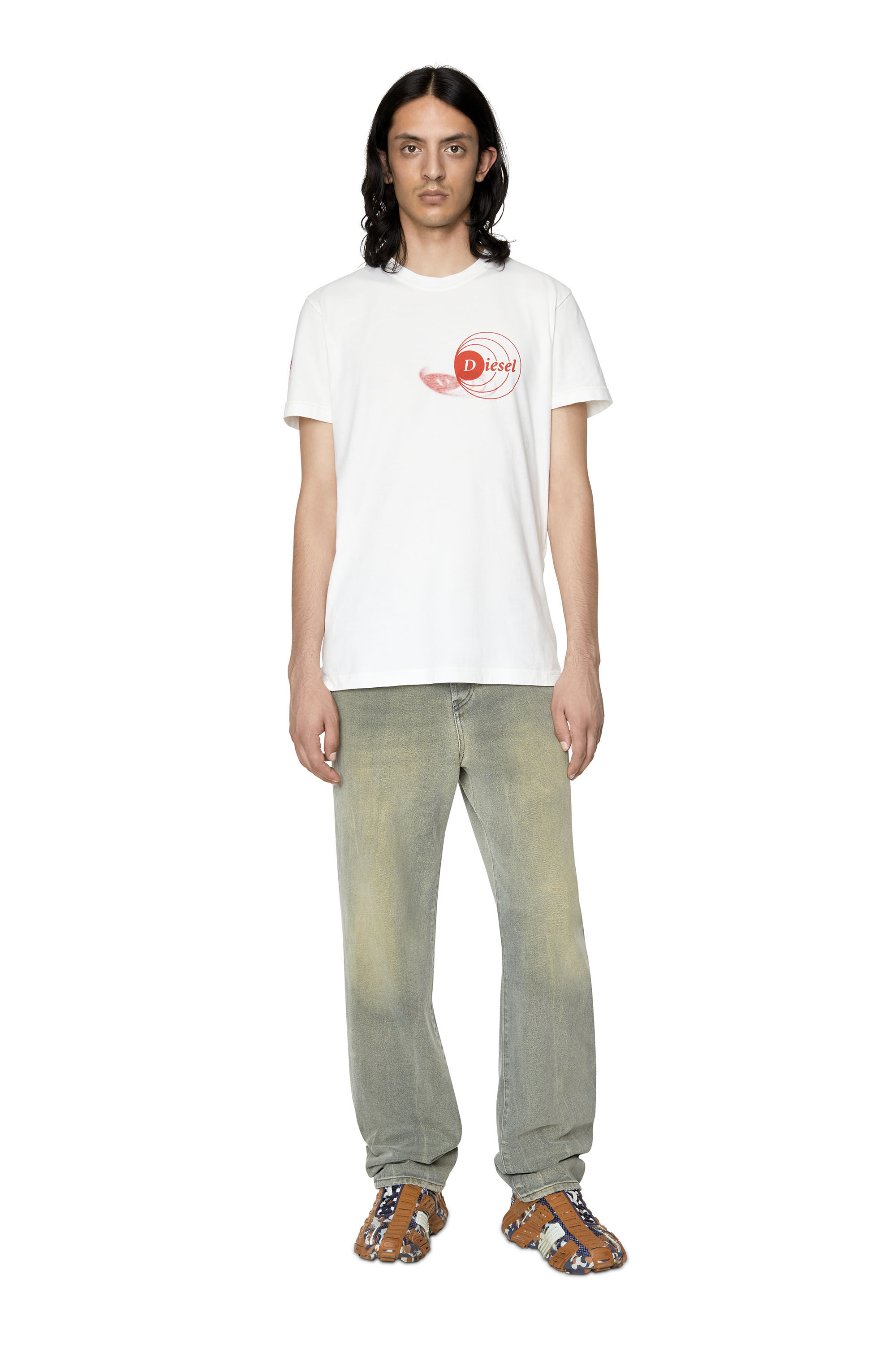 Diesel - 1955 D-Rekiv 09D87 Straight Jeans, Light Grey - Image 1
