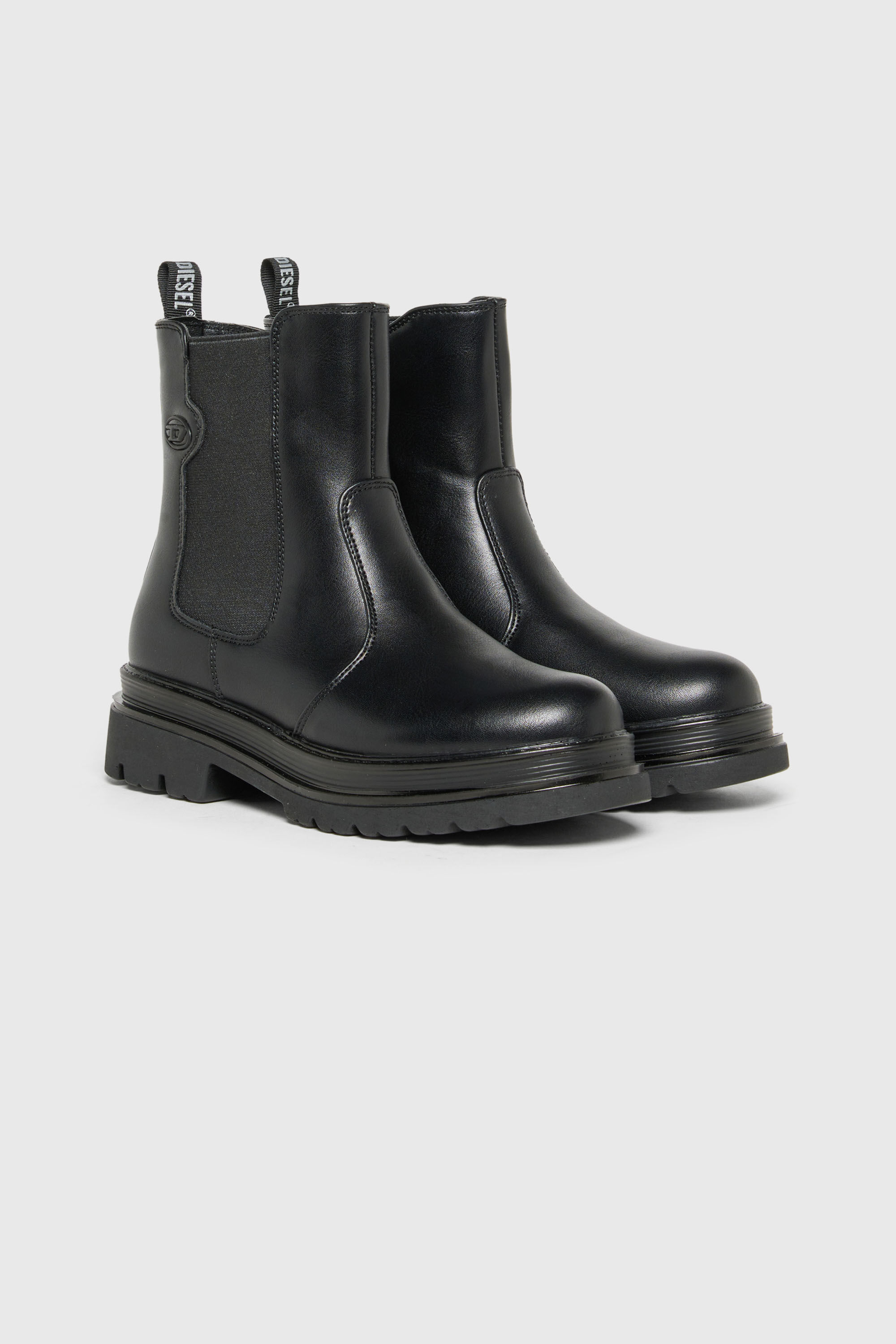 Diesel - D-VYNCOUN, Unisex's D-Vyncoun - Chelsea boots with Oval D logo in Black - 2