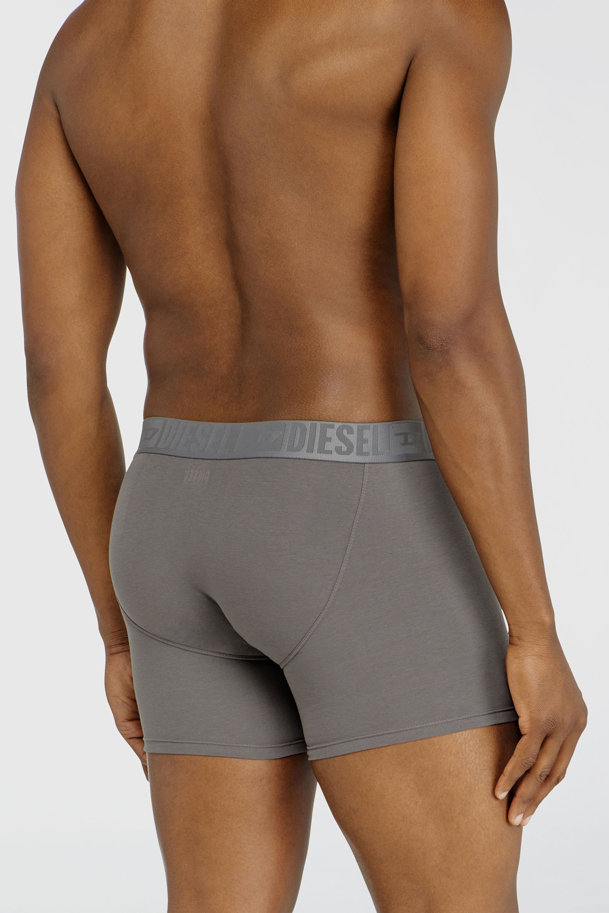 Diesel - SEBASTIAN-D-CORE-3PACK, Man's Three-pack boxer briefs in stretch cotton in Black/Grey - 4
