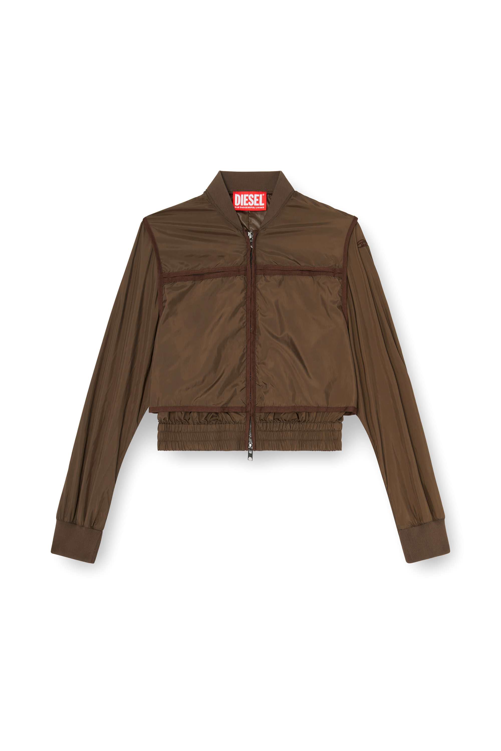 Diesel - G-OTHAM, Woman's Nylon jacket with tonal taping in null - 2