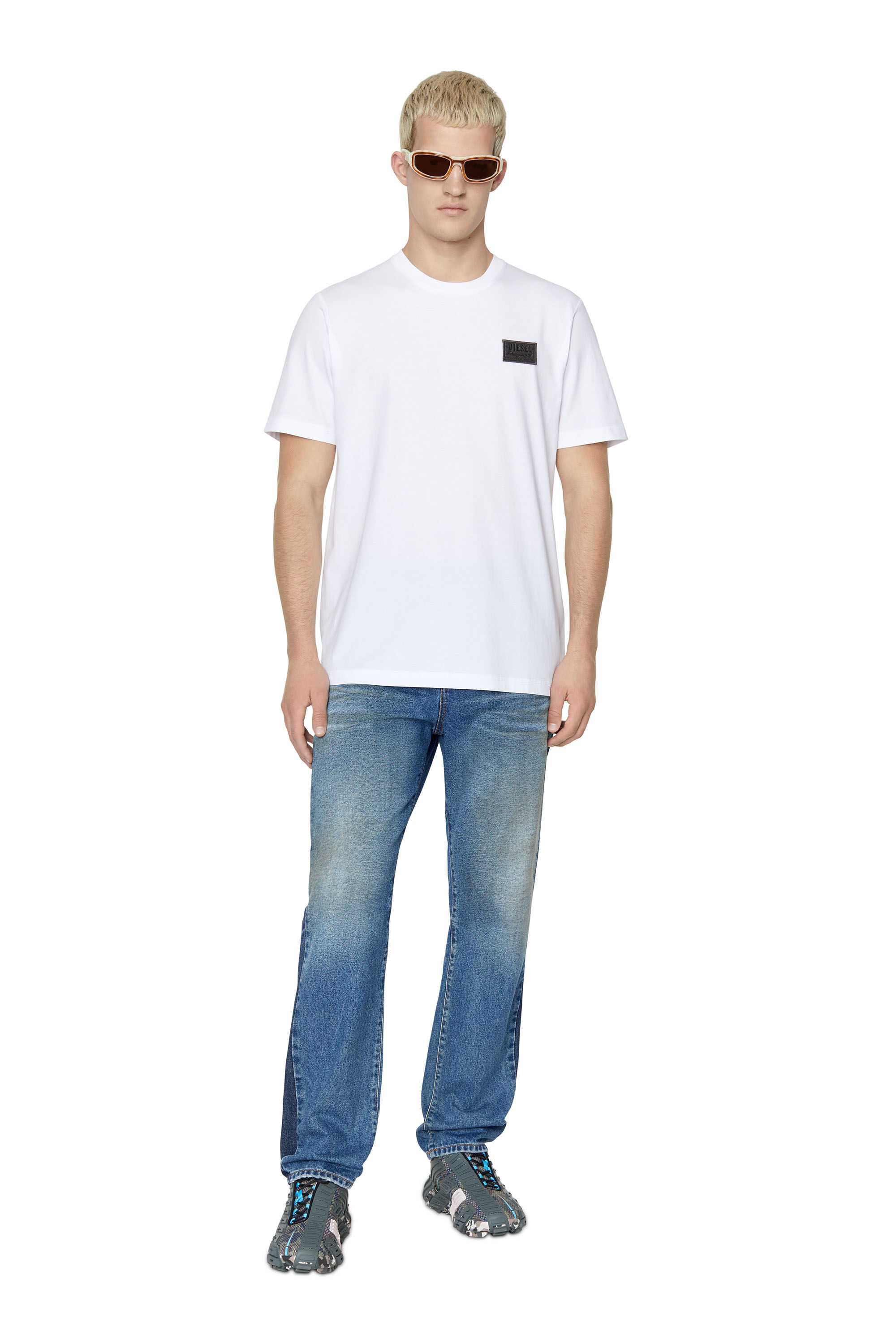 Diesel - 2020 D-Viker 09E22 Straight Jeans, Medium blue - Image 1