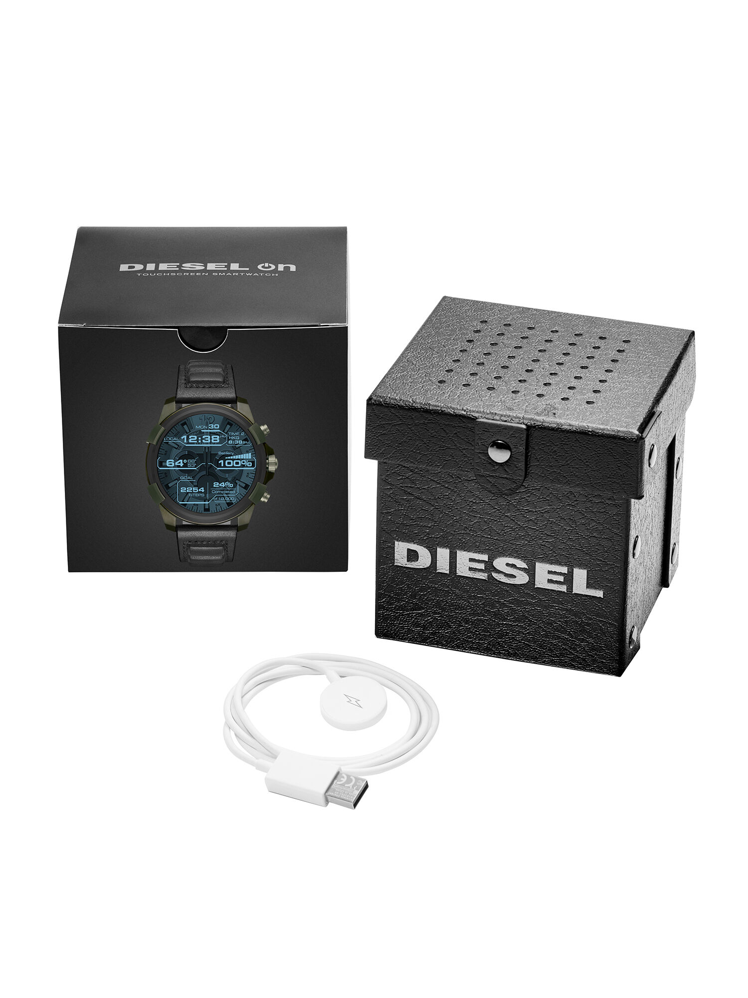 DT2003 Man Leather touchscreen smartwatch 48 mm Diesel