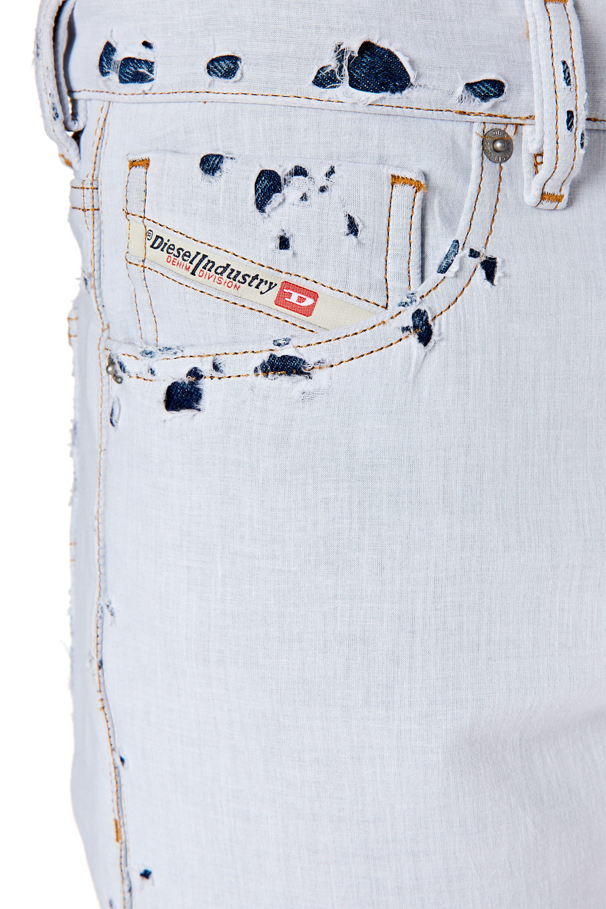 Diesel - 1995 D-Sark 007R5 Straight Jeans, White - Image 5