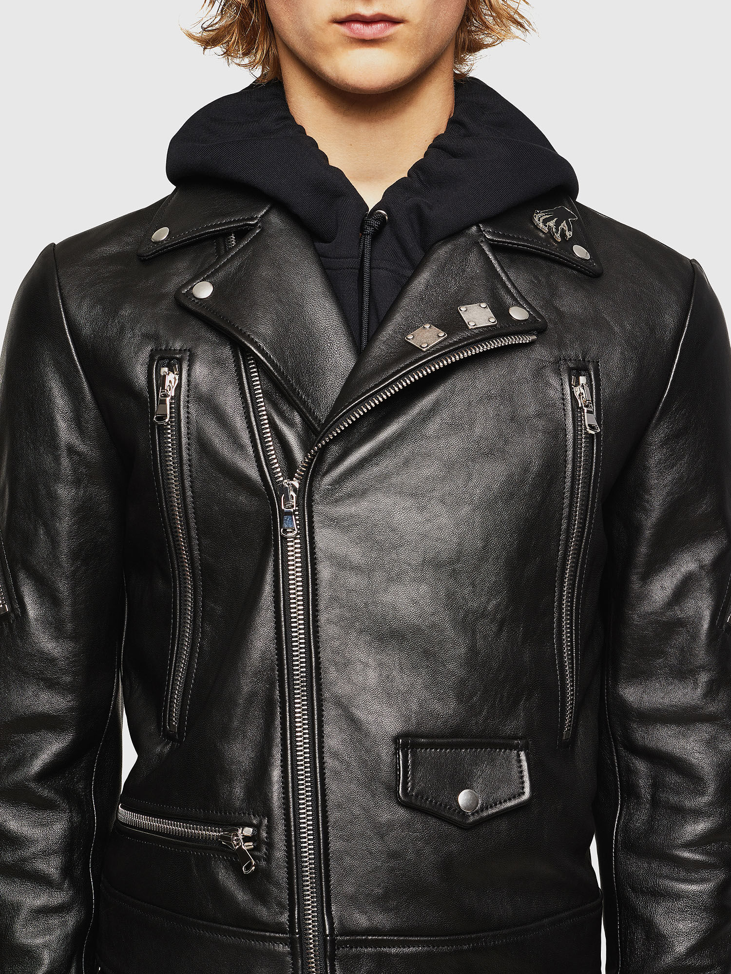 diesel lambskin leather jacket