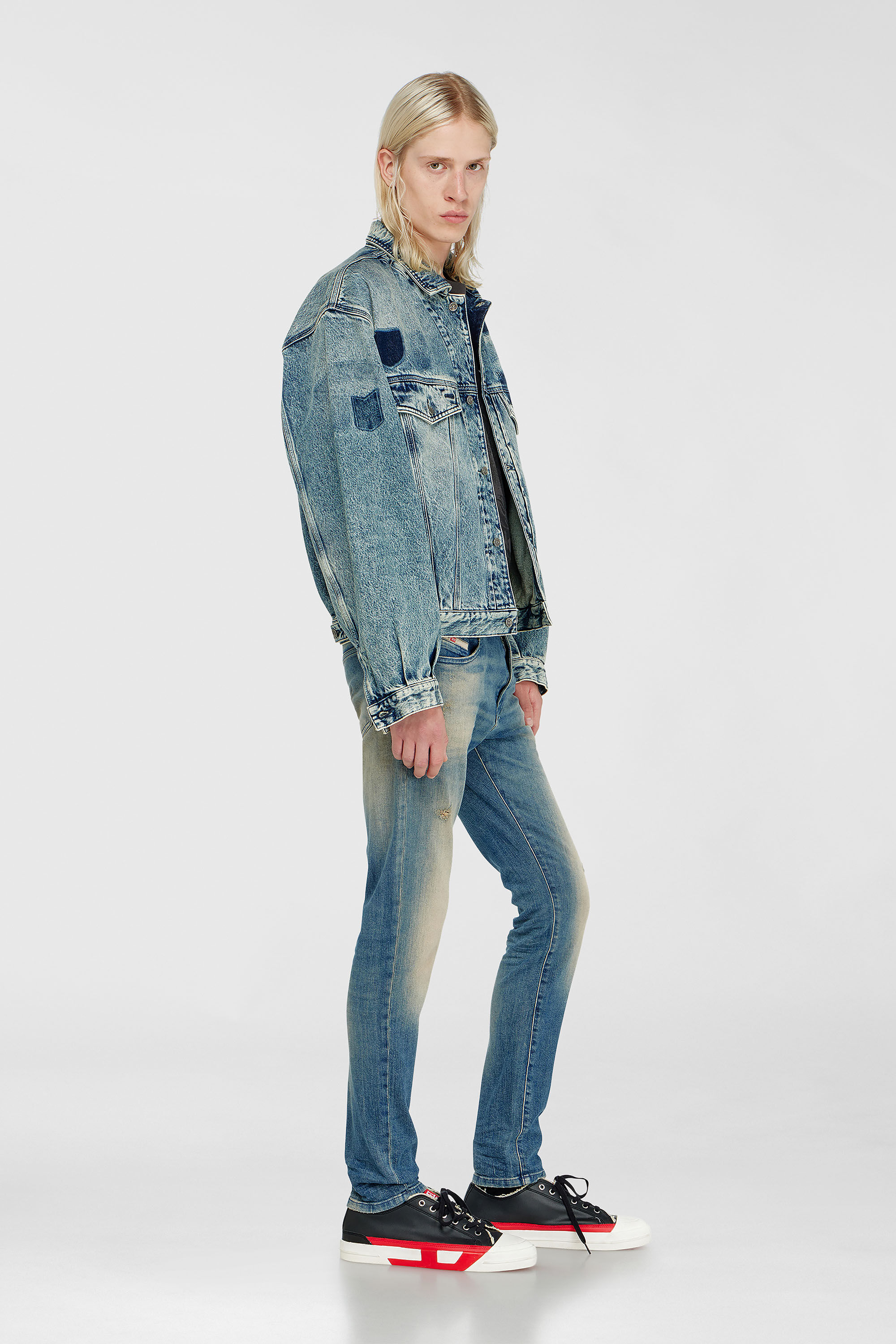Diesel - Man's Slim Jeans 2019 D-Strukt 0KBBW, Medium blue - 2