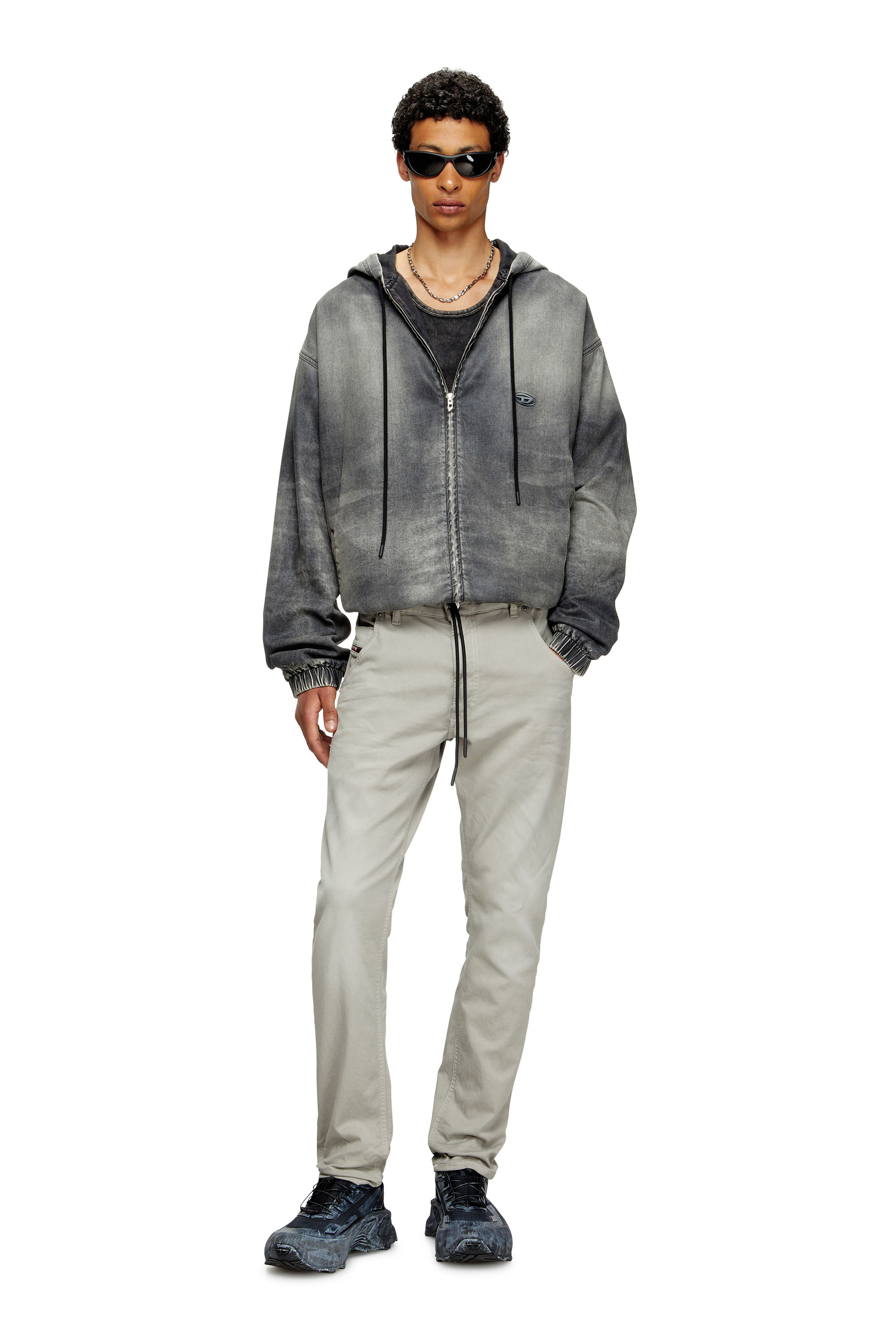 Regular 2032 D-Krooley Joggjeans® 0670M, Light Grey Diesel - Man's Regular 2032 D-Krooley Joggjeans® 0670M, Light Grey - 1