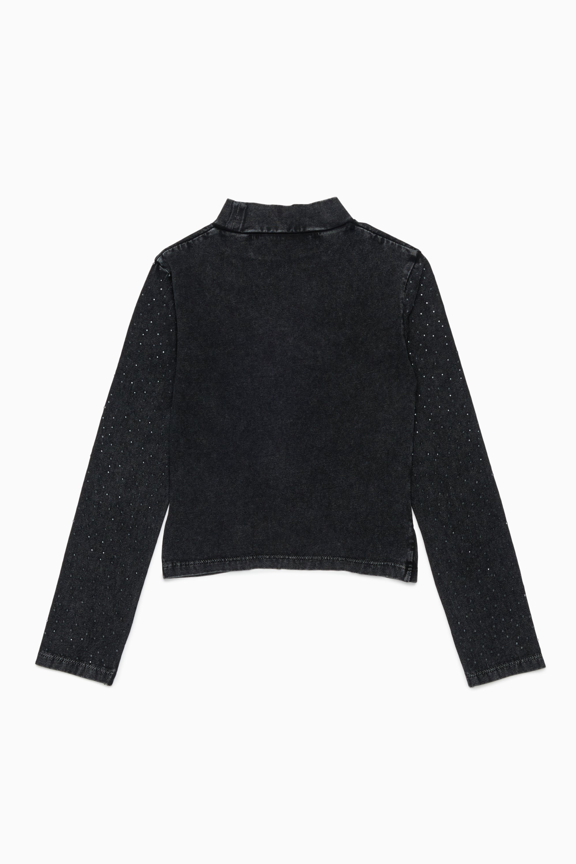 Diesel - TKNOT, Woman's Twist-hem top with rhinestones in Black - 2