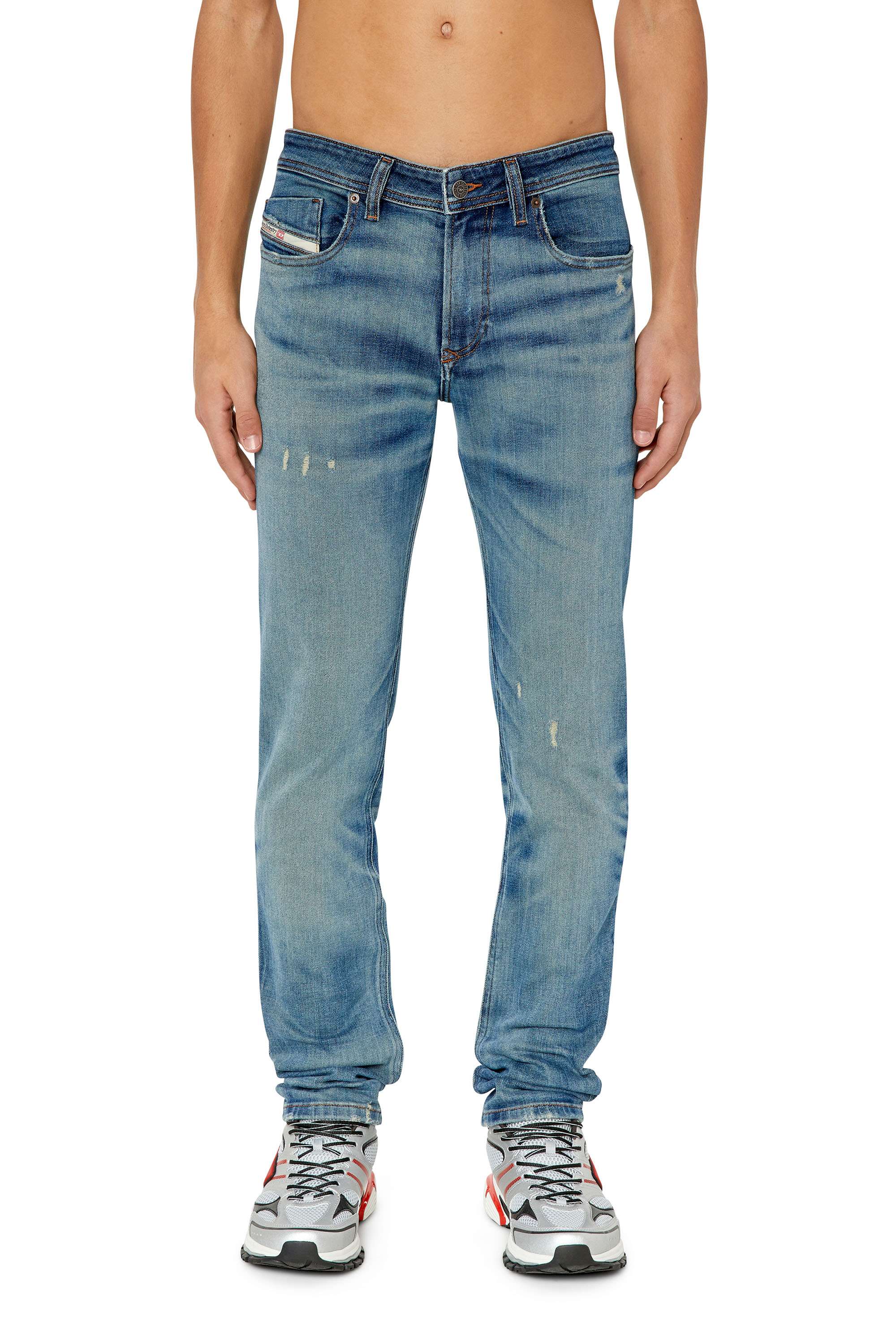 Diesel - 1979 Sleenker 0NFAM Skinny Jeans, Medium blue - Image 1