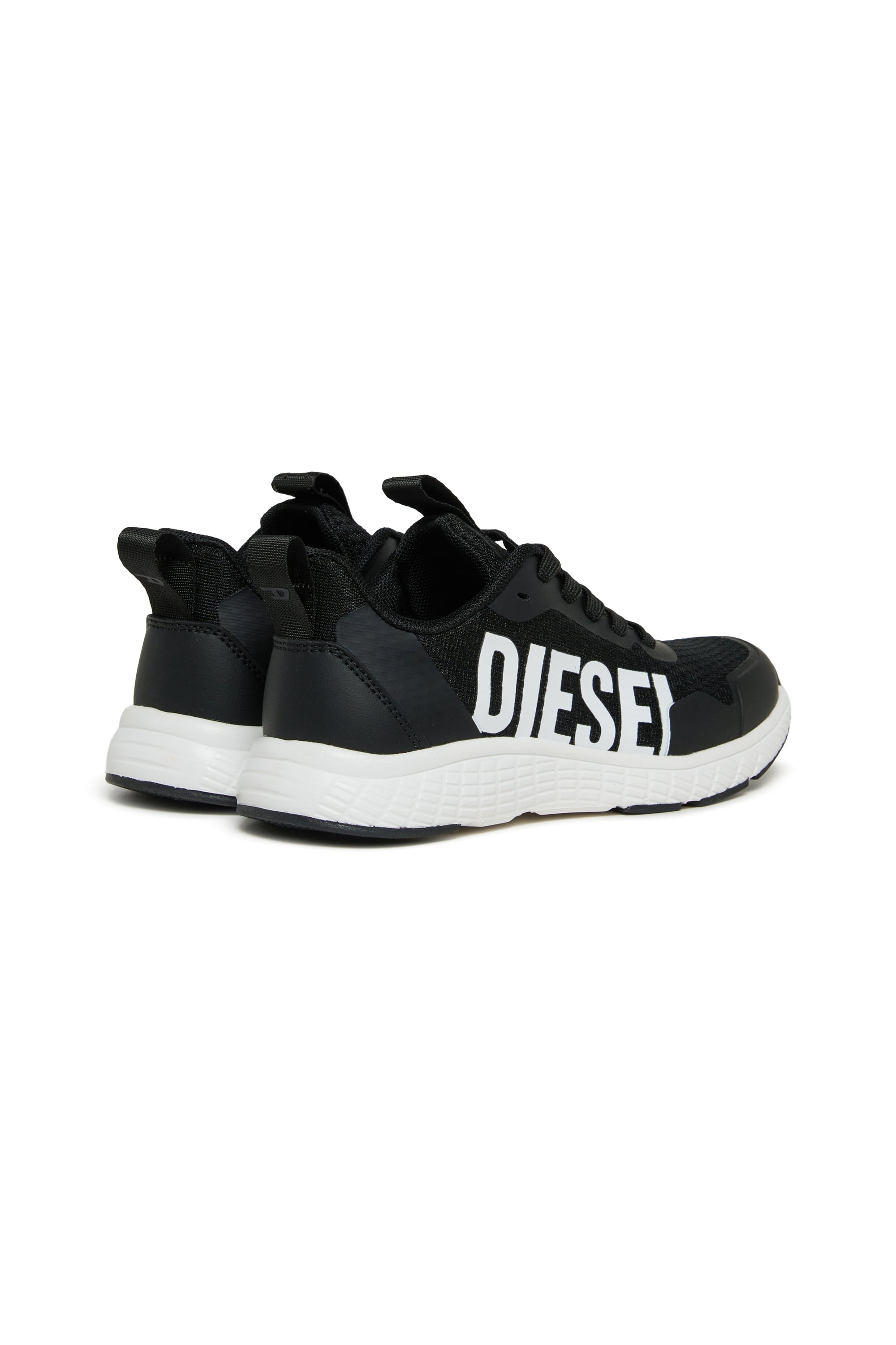 Diesel - S-RUNCOUT, Unisex's S-Runcout - Sneakers with maxi Diesel logo in Black - 3