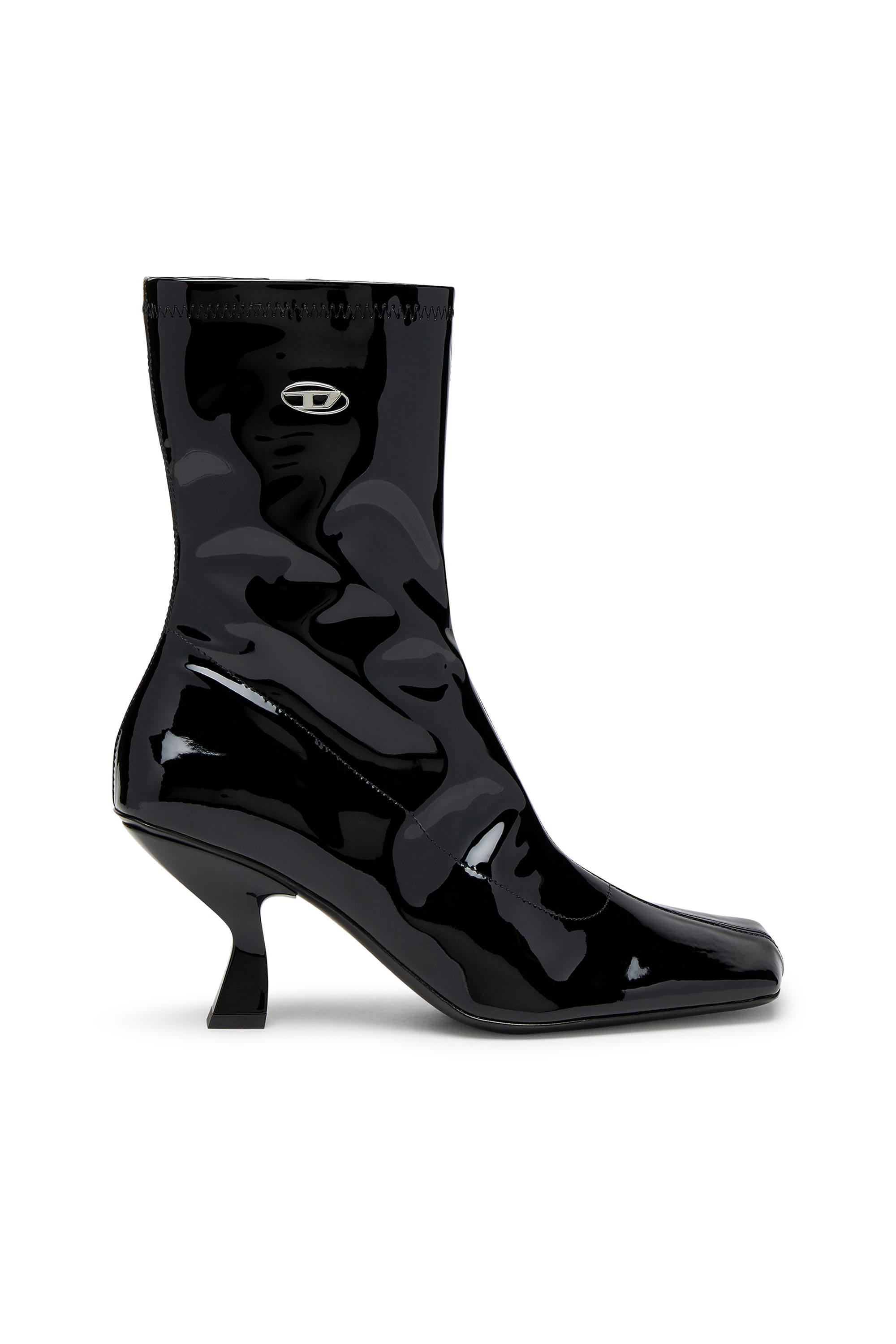 D-AMBER MD BT, Black Diesel - D-AMBER MD BT, Woman's D-Amber-Ankle boots in patent stretch PU in Black - 1