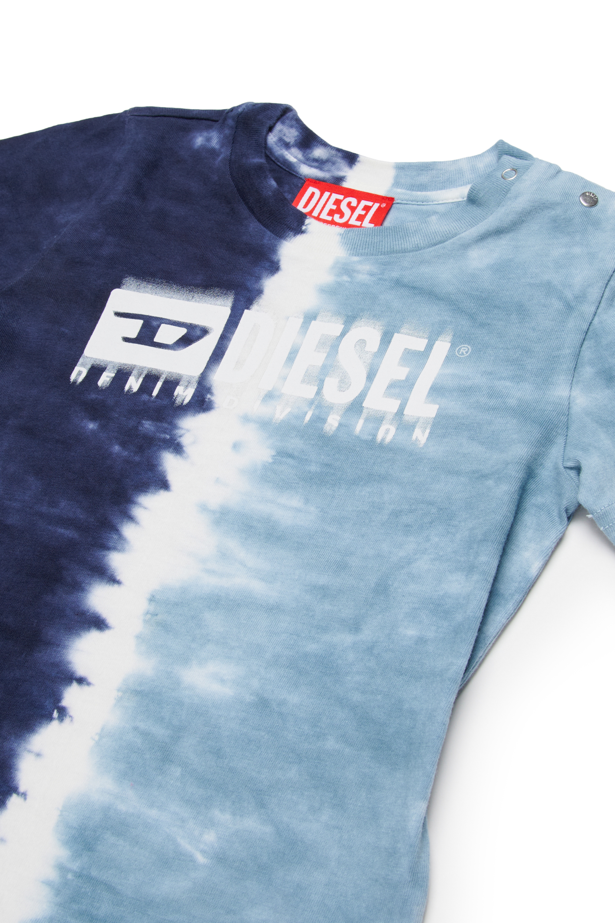 Diesel - STKITESHORTB-SET, Man's Baby clothes set with dip dye in Blue - 3