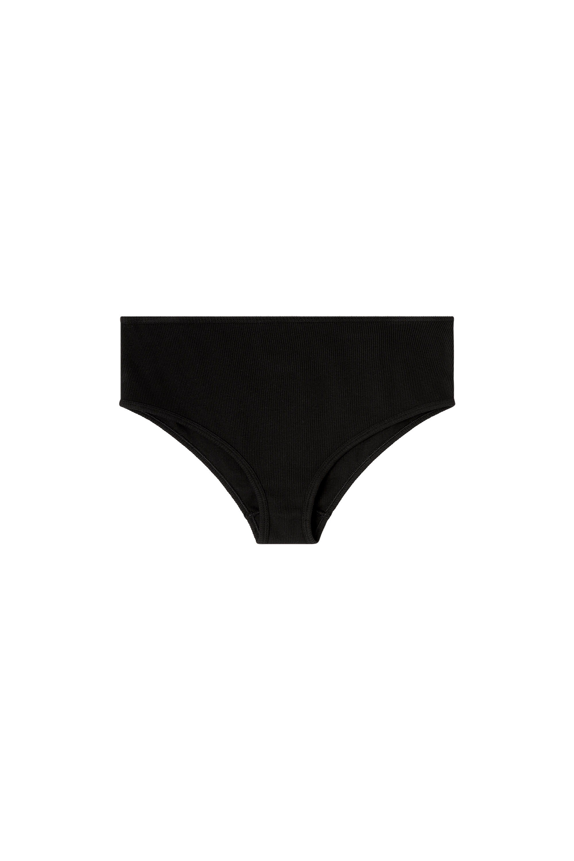 Diesel - CHARLI-DNM, Woman's High-waisted stretch-cotton panties in Black - 3